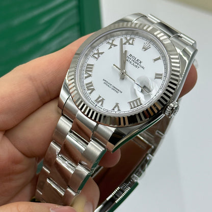 Rolex Datejust 41 126334 Weiße römische Auster 2025