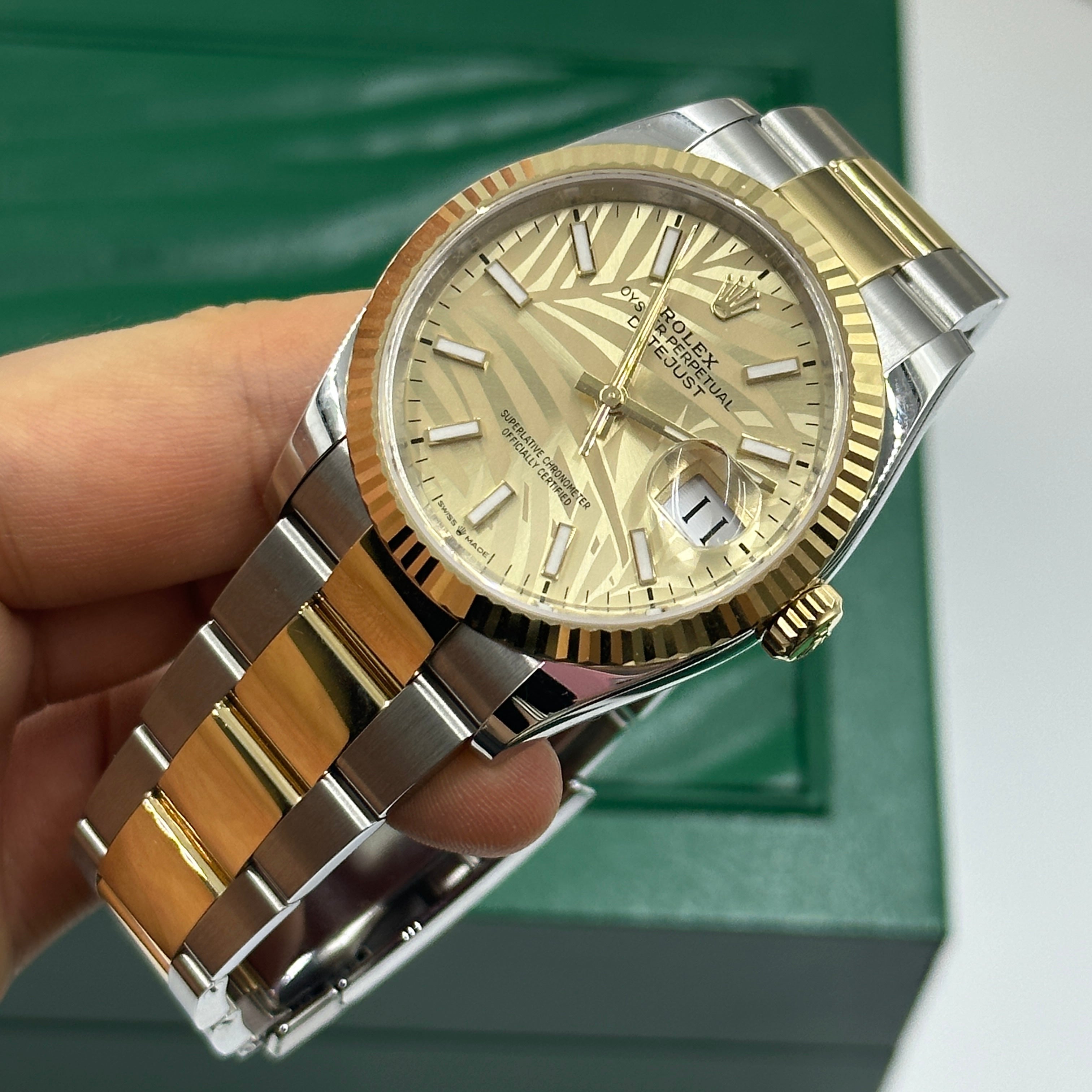 Rolex Datejust 36 126233 Champ Palm Oyster 2024
