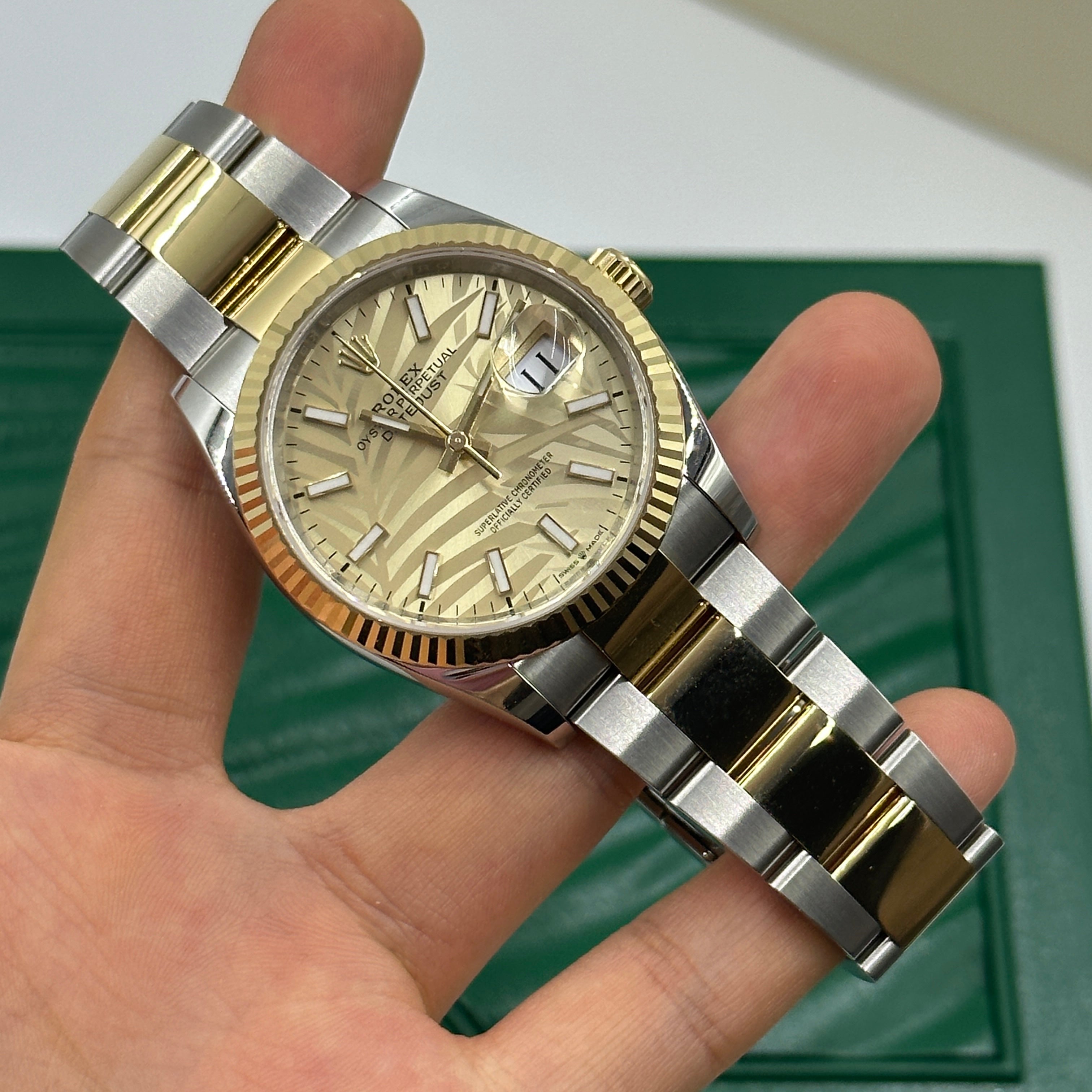 Rolex Datejust 36 126233 Champ Palm Oyster 2024