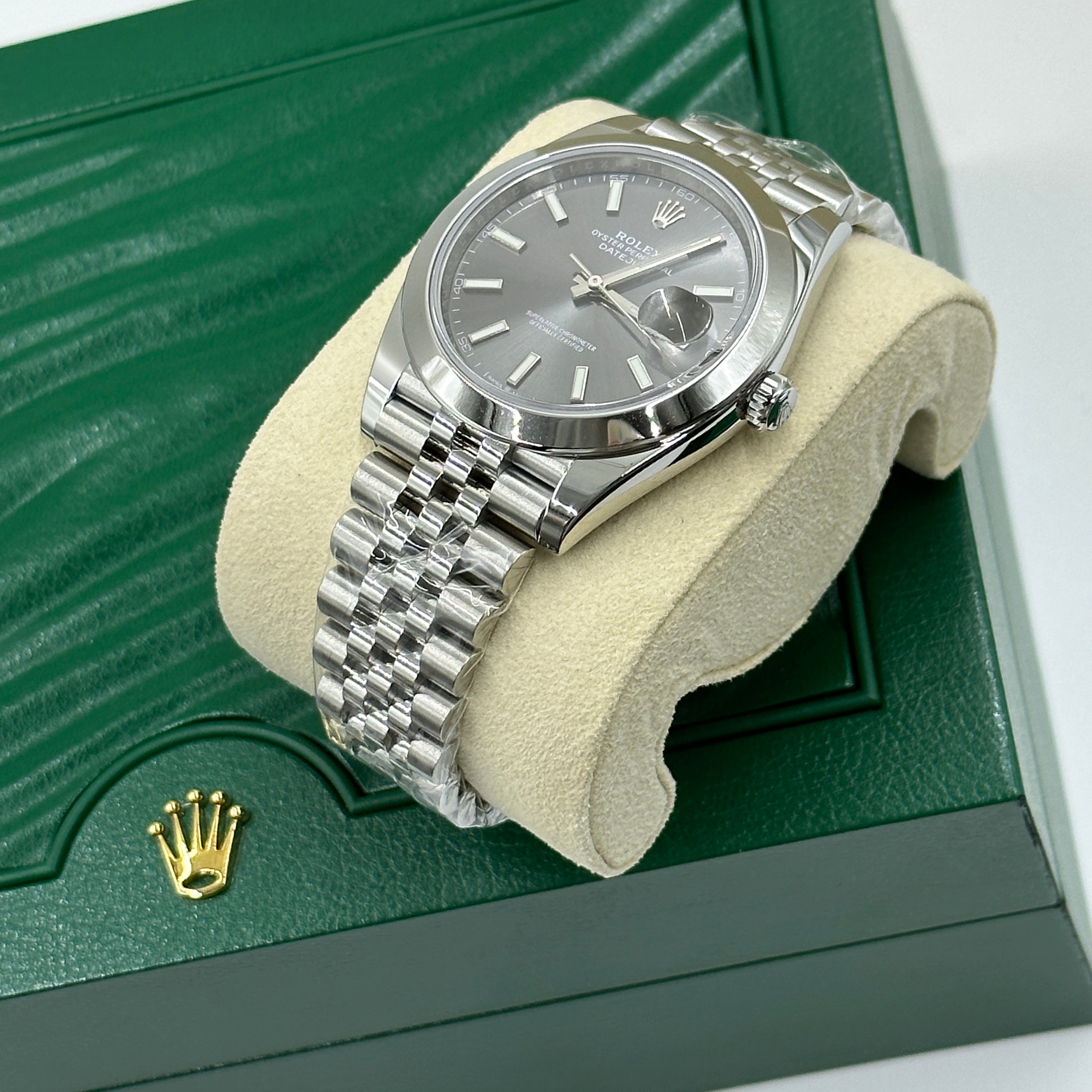 ROLEX Datejust 41 126300 GREY INDEX JUB