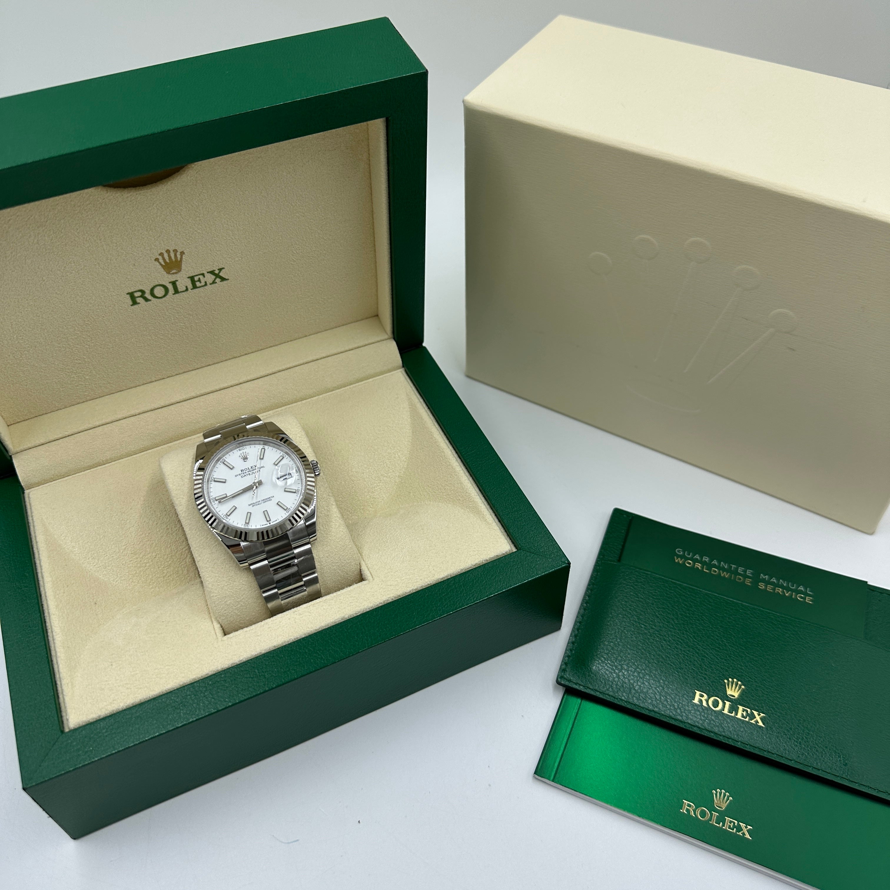 Rolex Datejust 41 126334 Weißer Index Oyster 2025