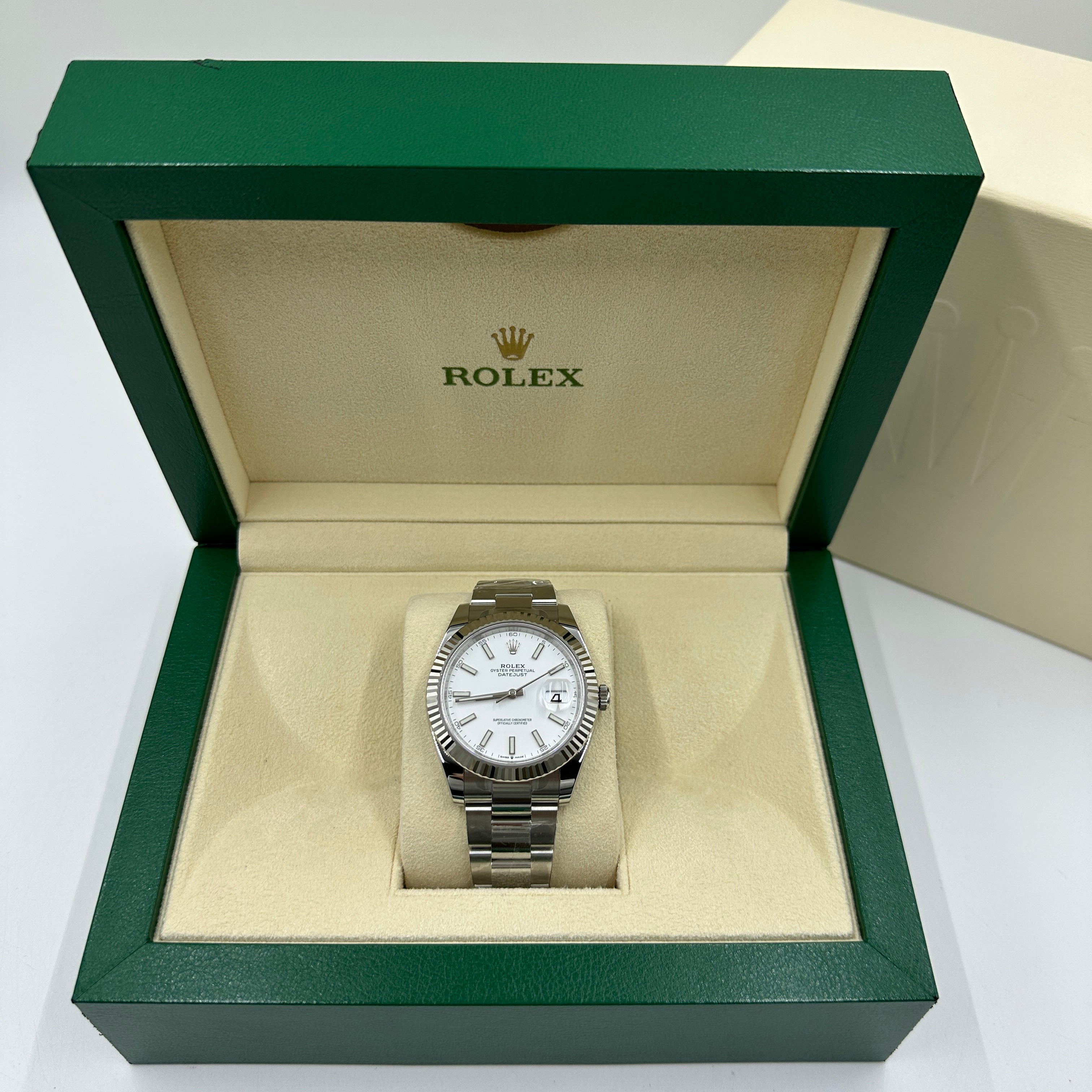 Rolex Datejust 41 126334 Weißer Index Oyster 2025