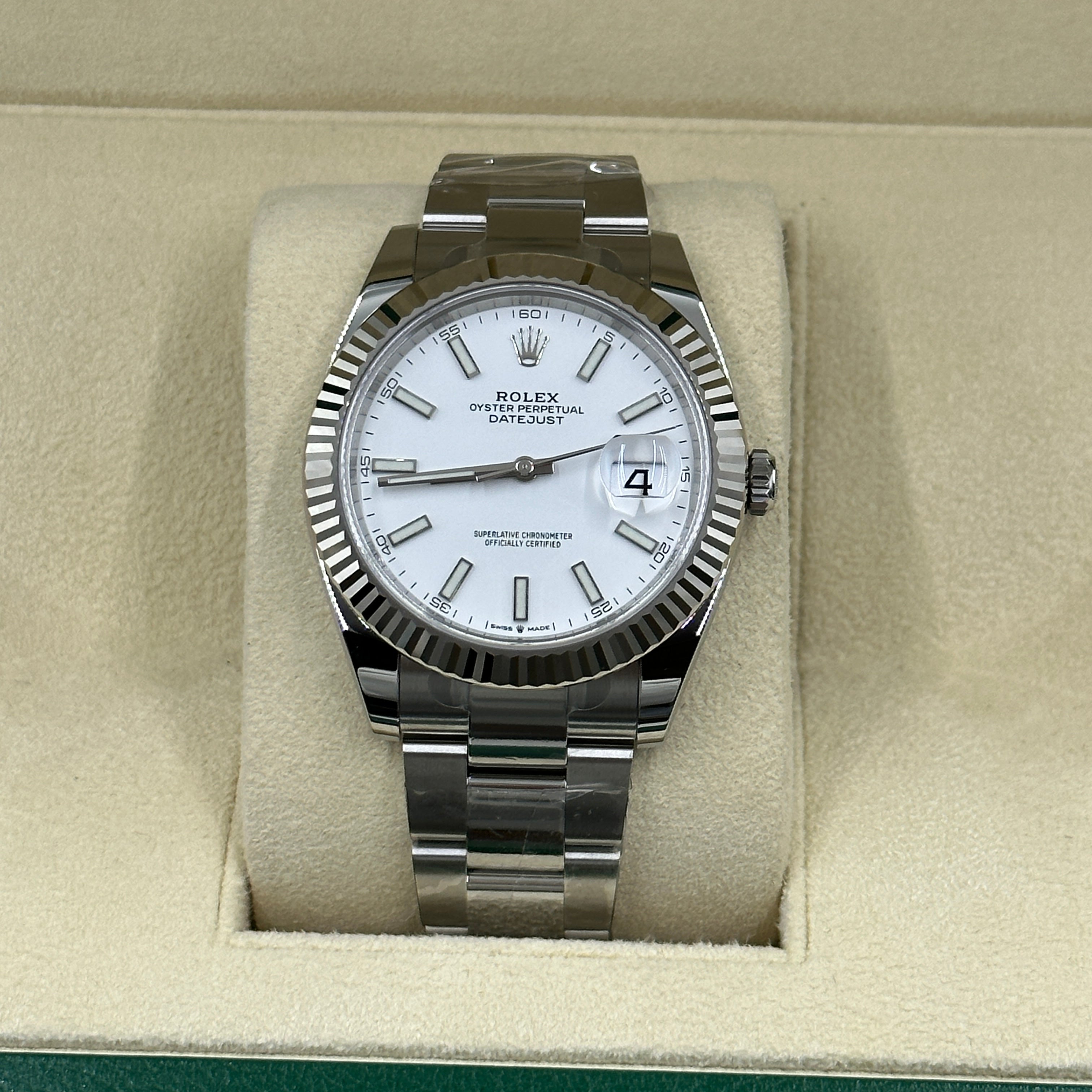 Rolex Datejust 41 126334 Weißer Index Oyster 2025