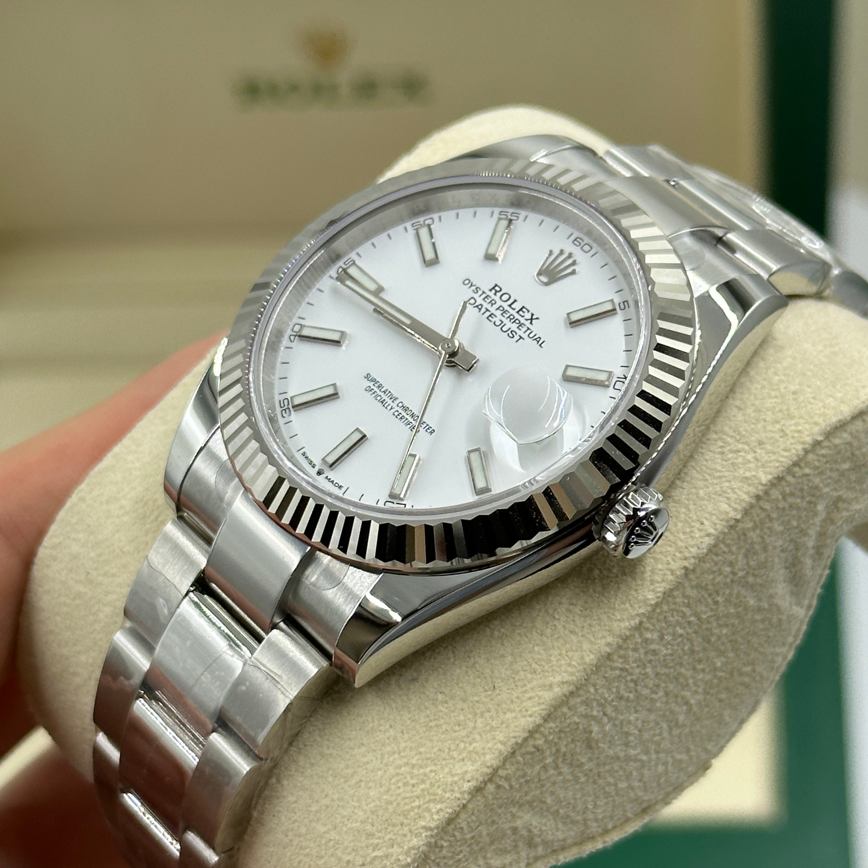 Rolex Datejust 41 126334 Weißer Index Oyster 2025