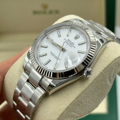 Rolex Datejust 41 126334 Weißer Index Oyster 2025
