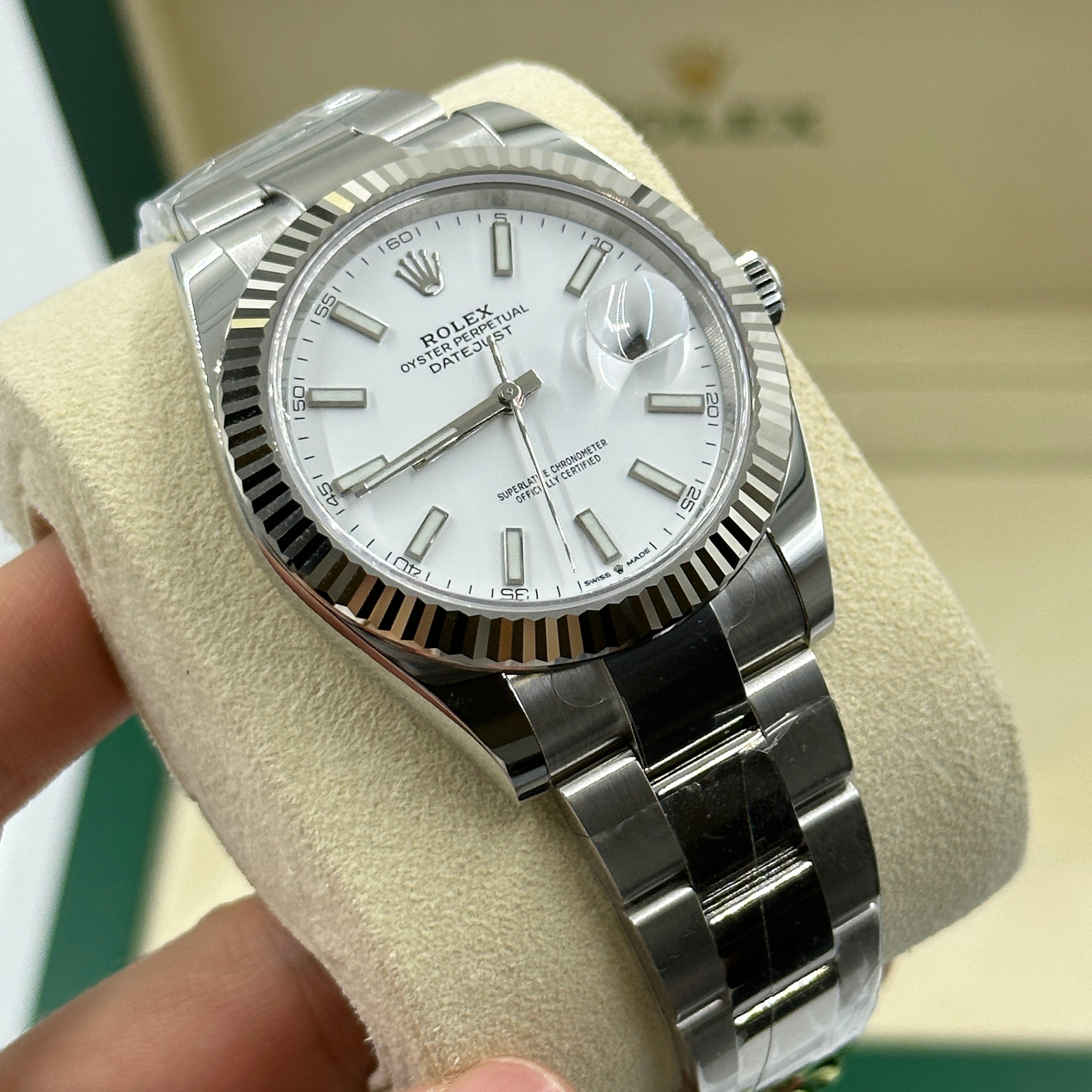 Rolex Datejust 41 126334 Weißer Index Oyster 2025