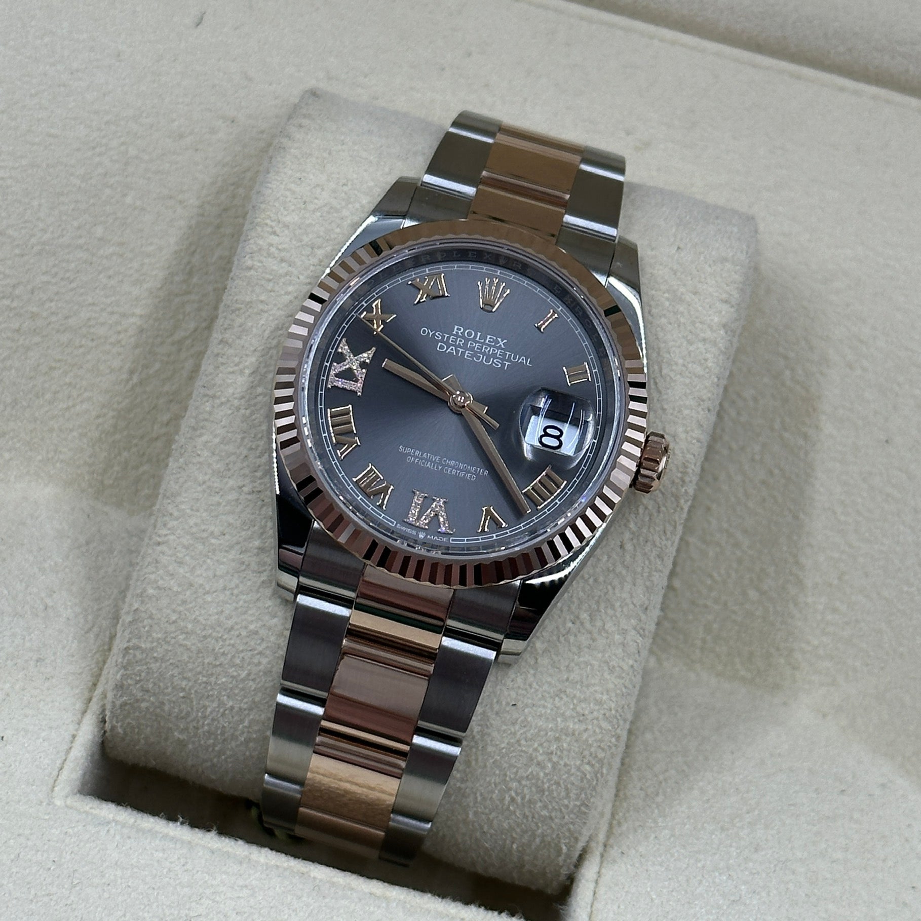 Rolex Datejust 36 126231 Grau VIIX Römisches Jubiläum 2025
