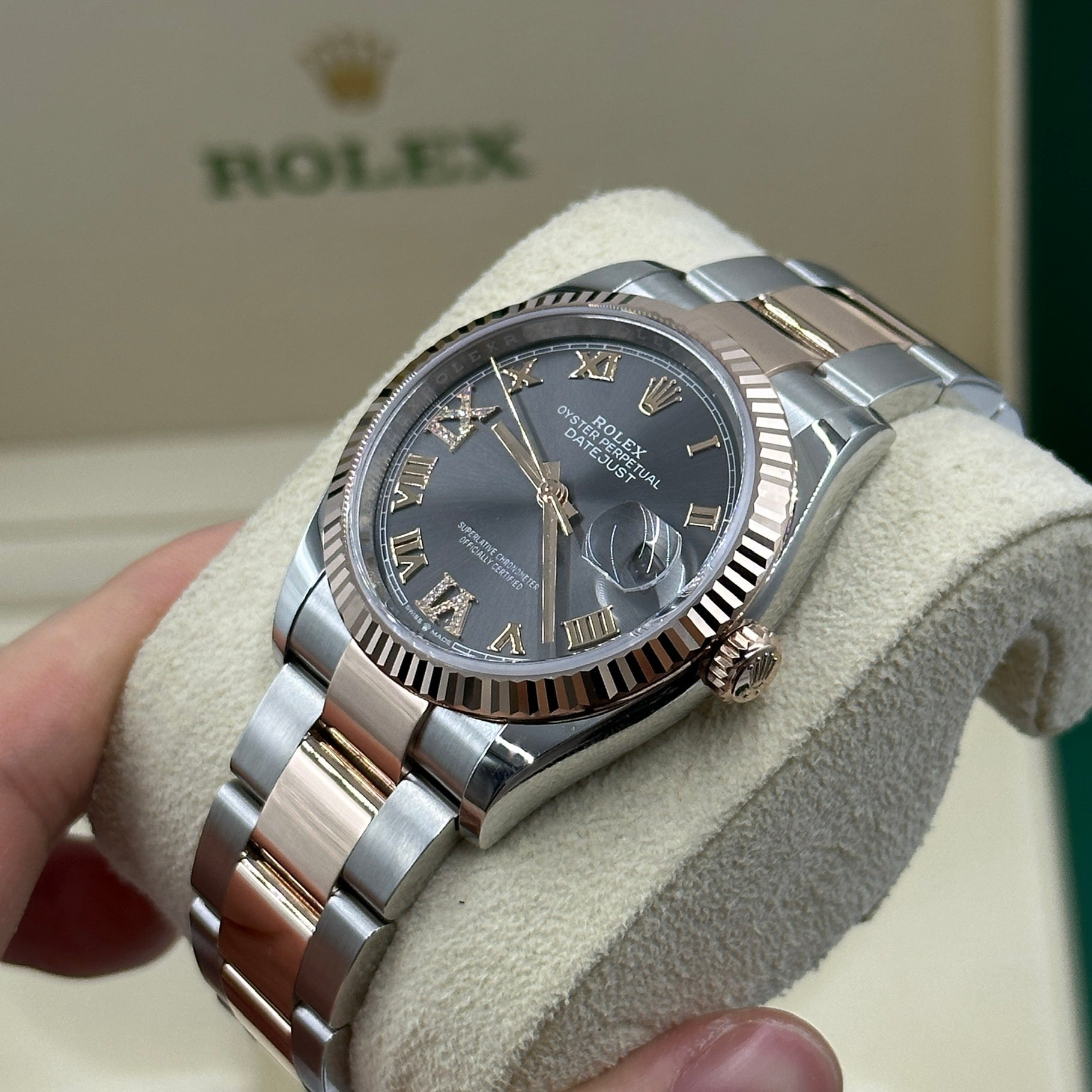 Rolex Datejust 36 126231 Grau VIIX Römisches Jubiläum 2025