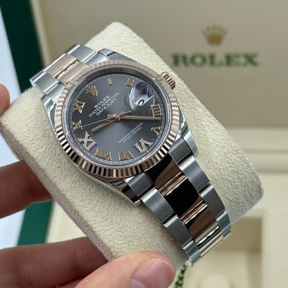 Rolex Datejust 36 126231 Grau VIIX Römisches Jubiläum 2025