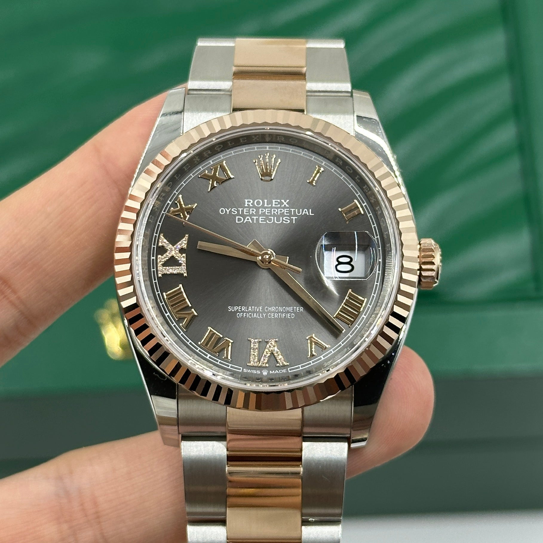Rolex Datejust 36 126231 Grau VIIX Römisches Jubiläum 2025