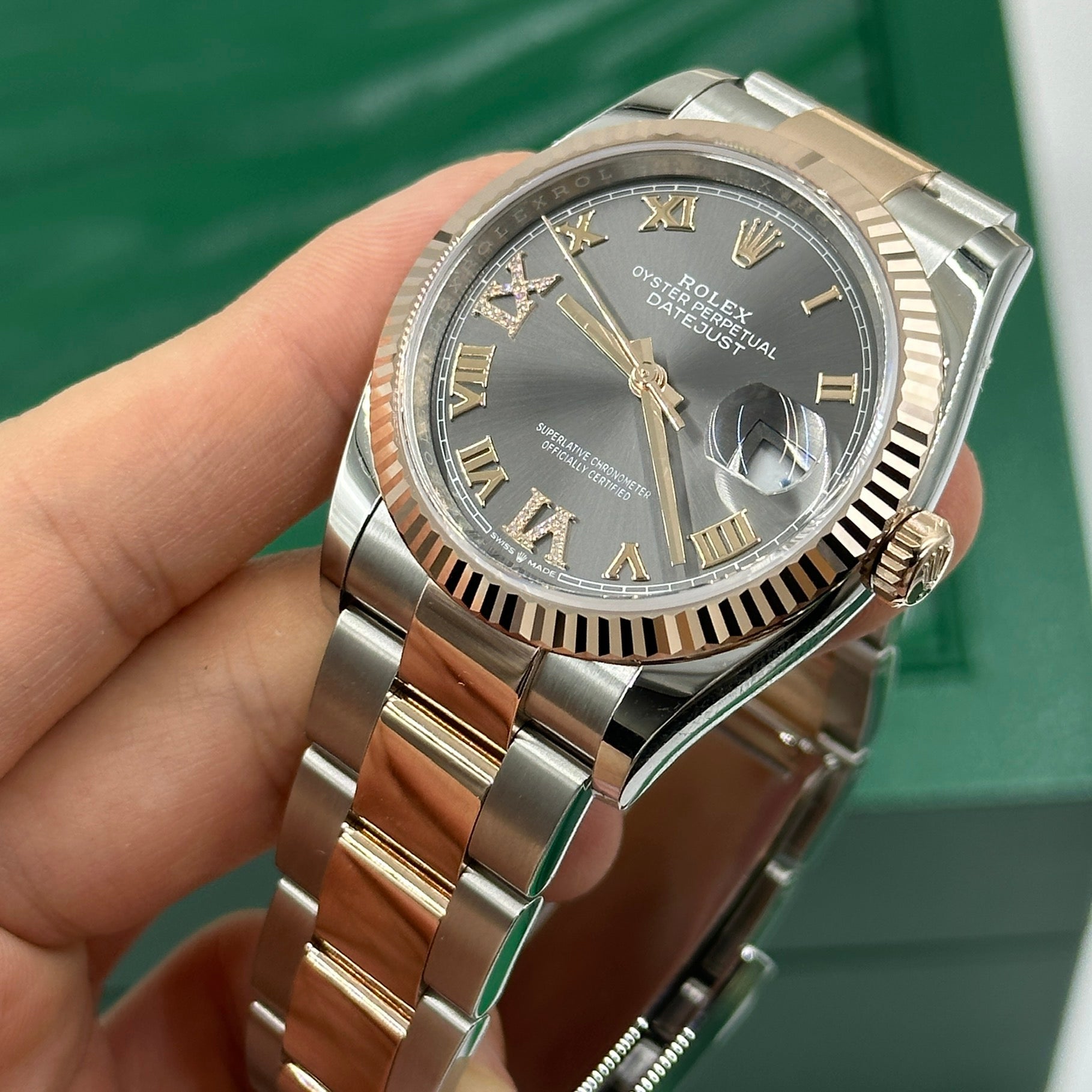 Rolex Datejust 36 126231 Grau VIIX Römisches Jubiläum 2025