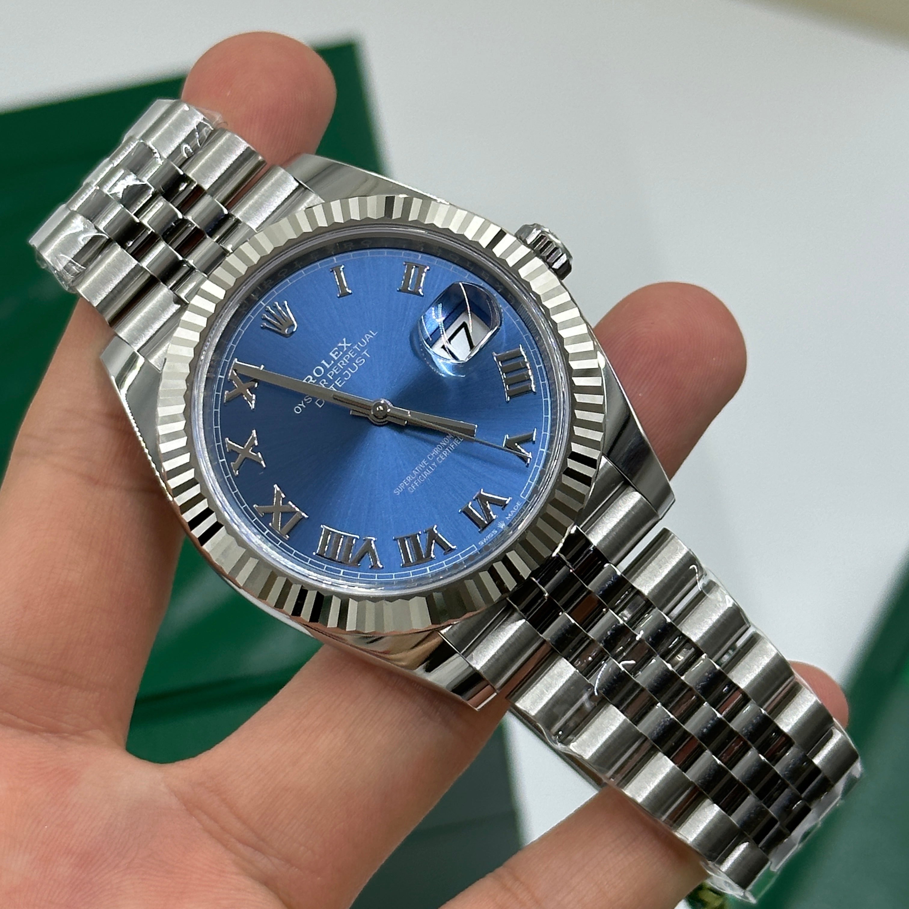 Rolex Datejust 41 126334 Blue Roman Jubilee