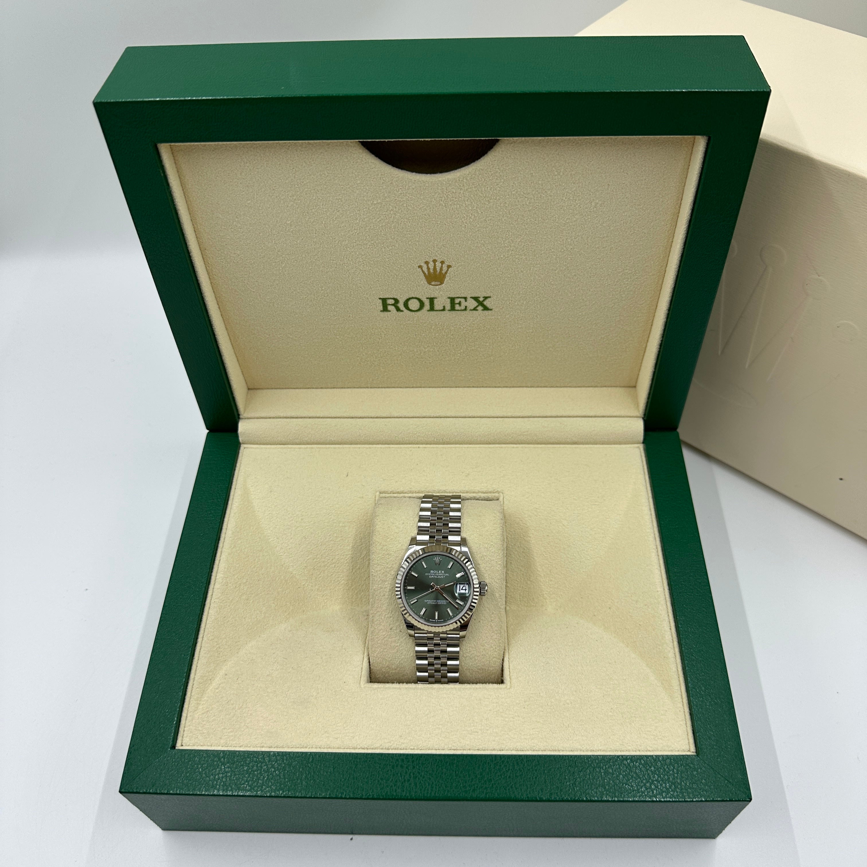 ROLEX Datejust 31MM 278274 GREEN INDEX JUB