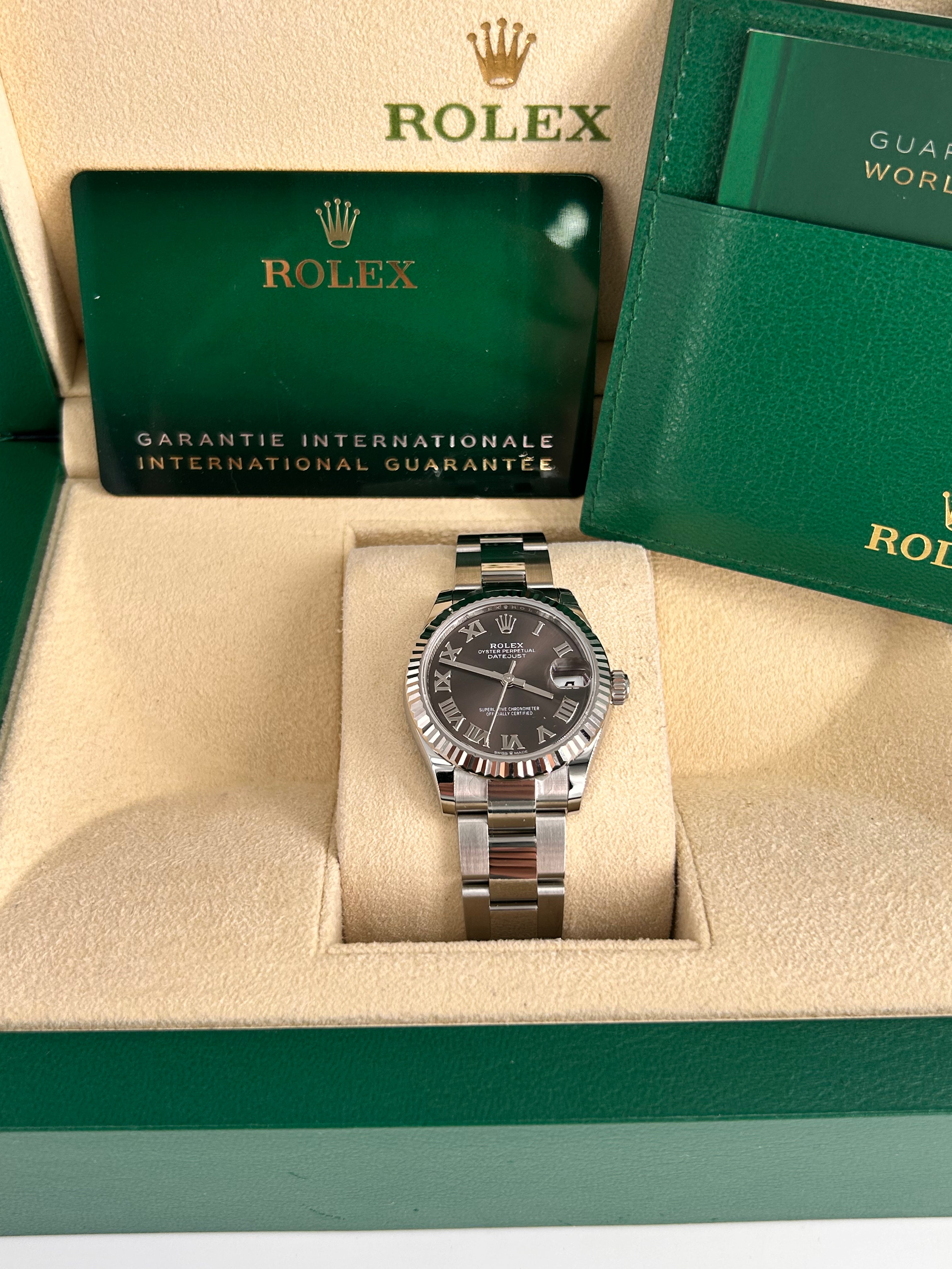 Rolex Datejust 31 278274 Dunkelgrau Roman Oyster 2025