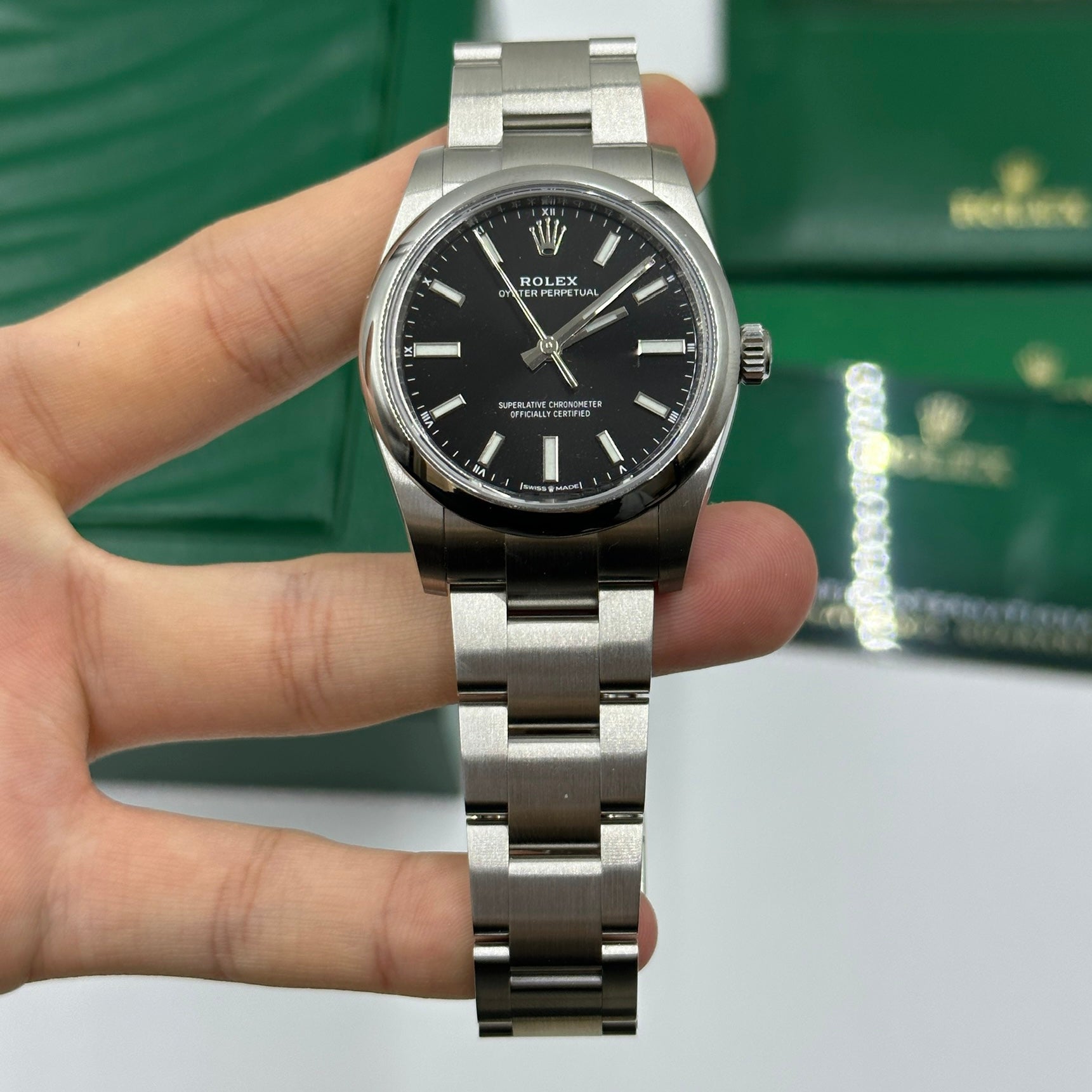 Rolex Oyster Perpetual 34 124200 Schwarz 2025