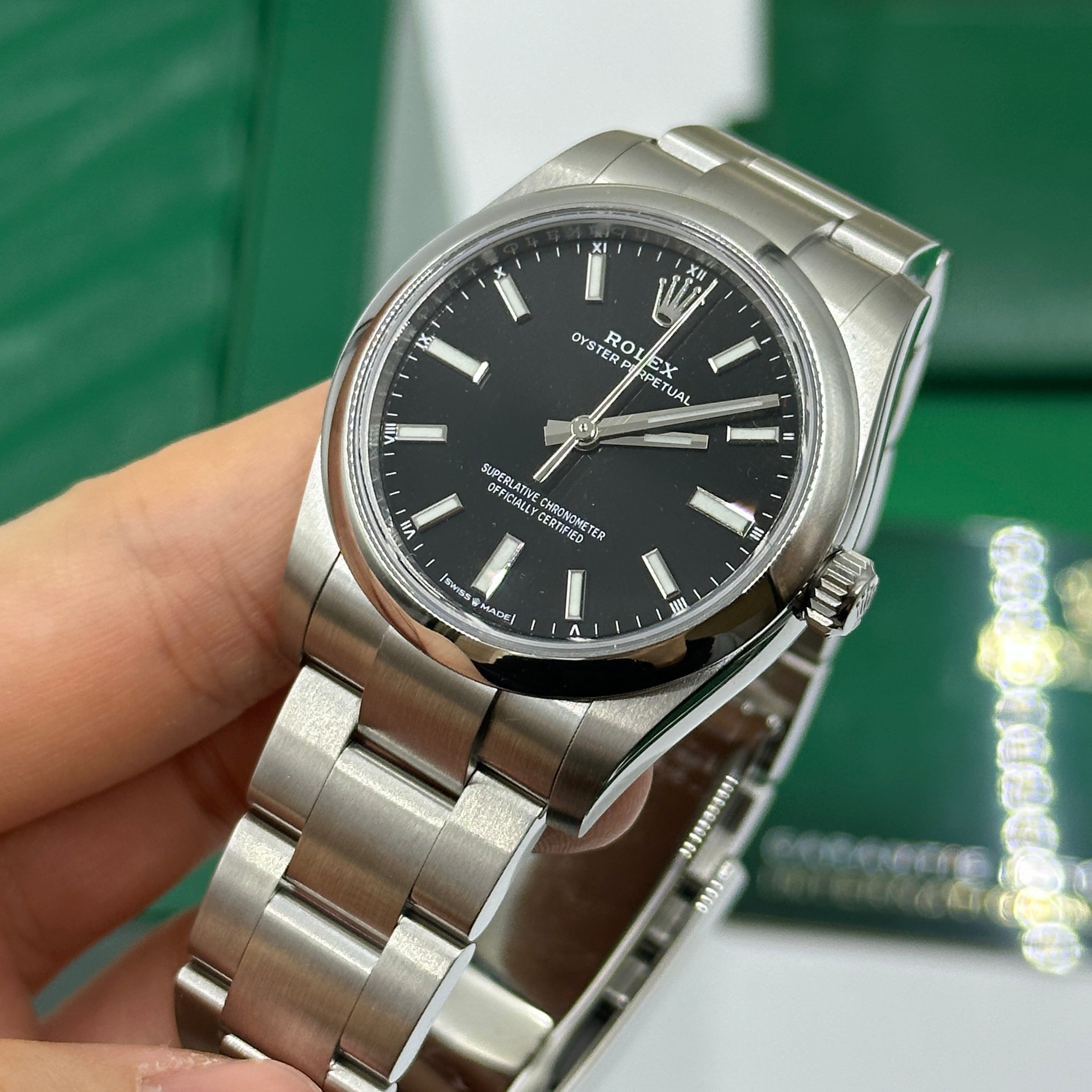 Rolex Oyster Perpetual 34 124200 Schwarz 2025
