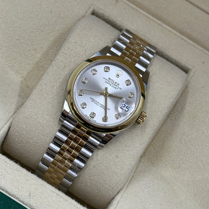 Rolex Datejust 31 278243G Silver Diamond Jubilee