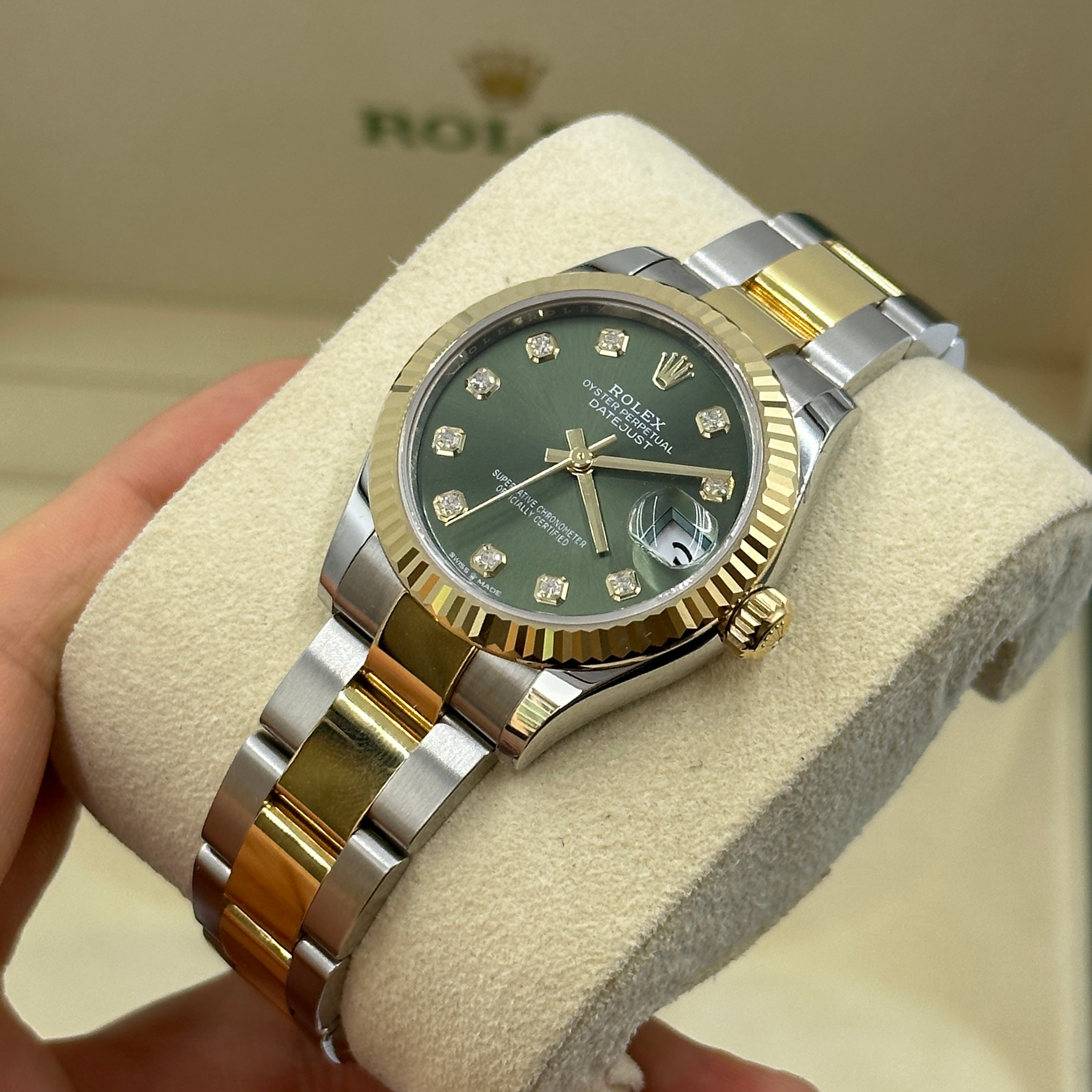 Rolex Datejust 31 278273G Grüne Auster 2024