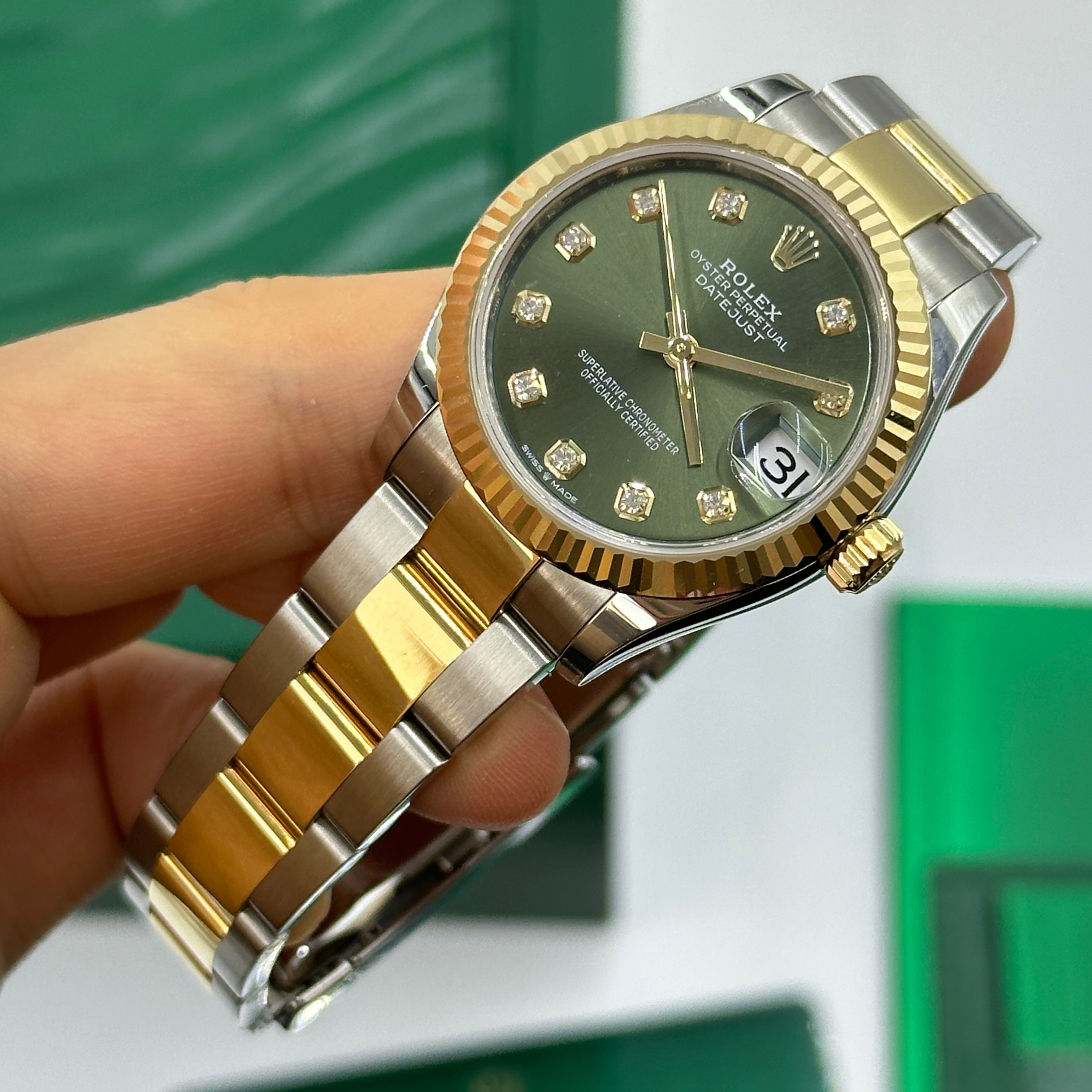 Rolex Datejust 31 278273G Grüne Auster 2024
