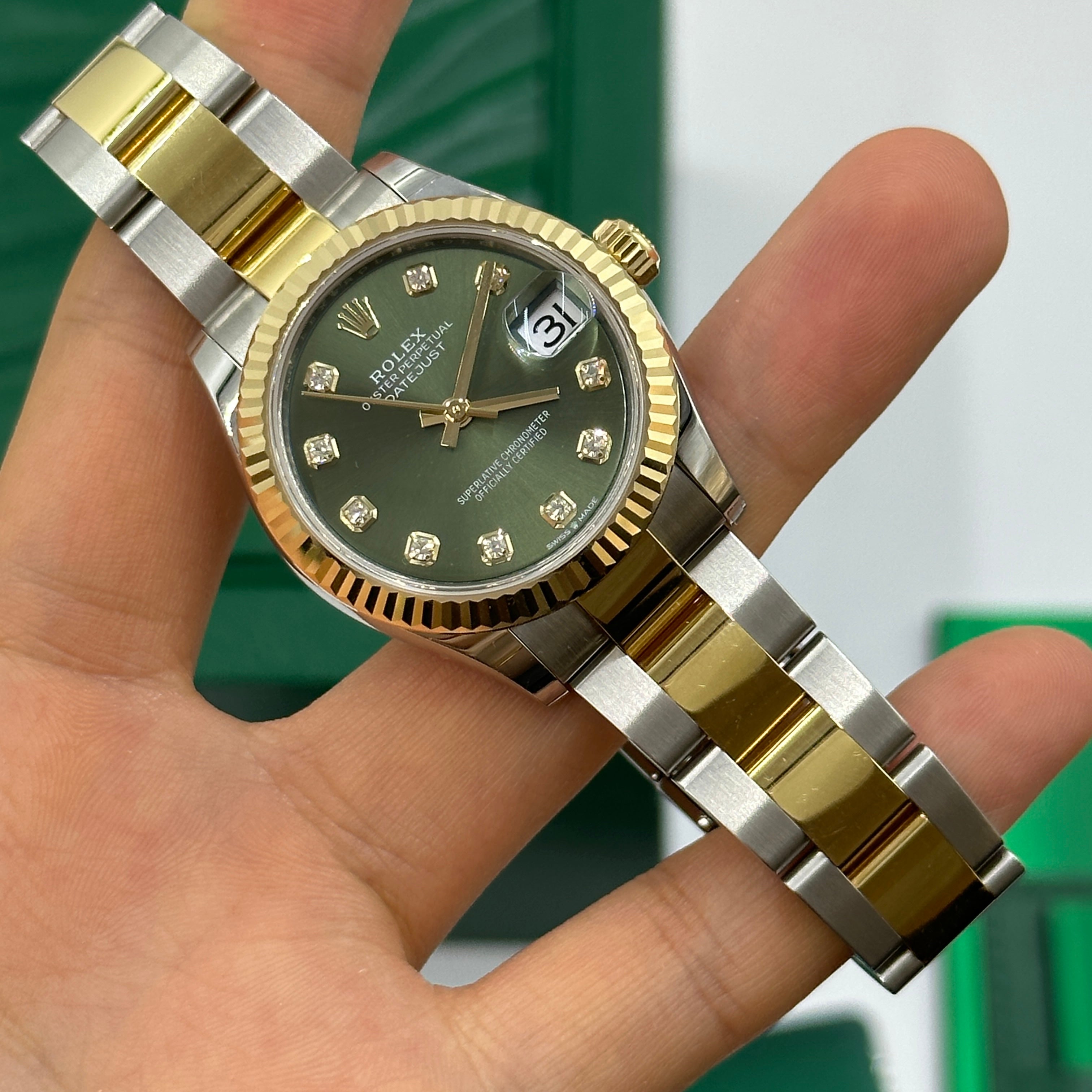 Rolex Datejust 31 278273G Grüne Auster 2024
