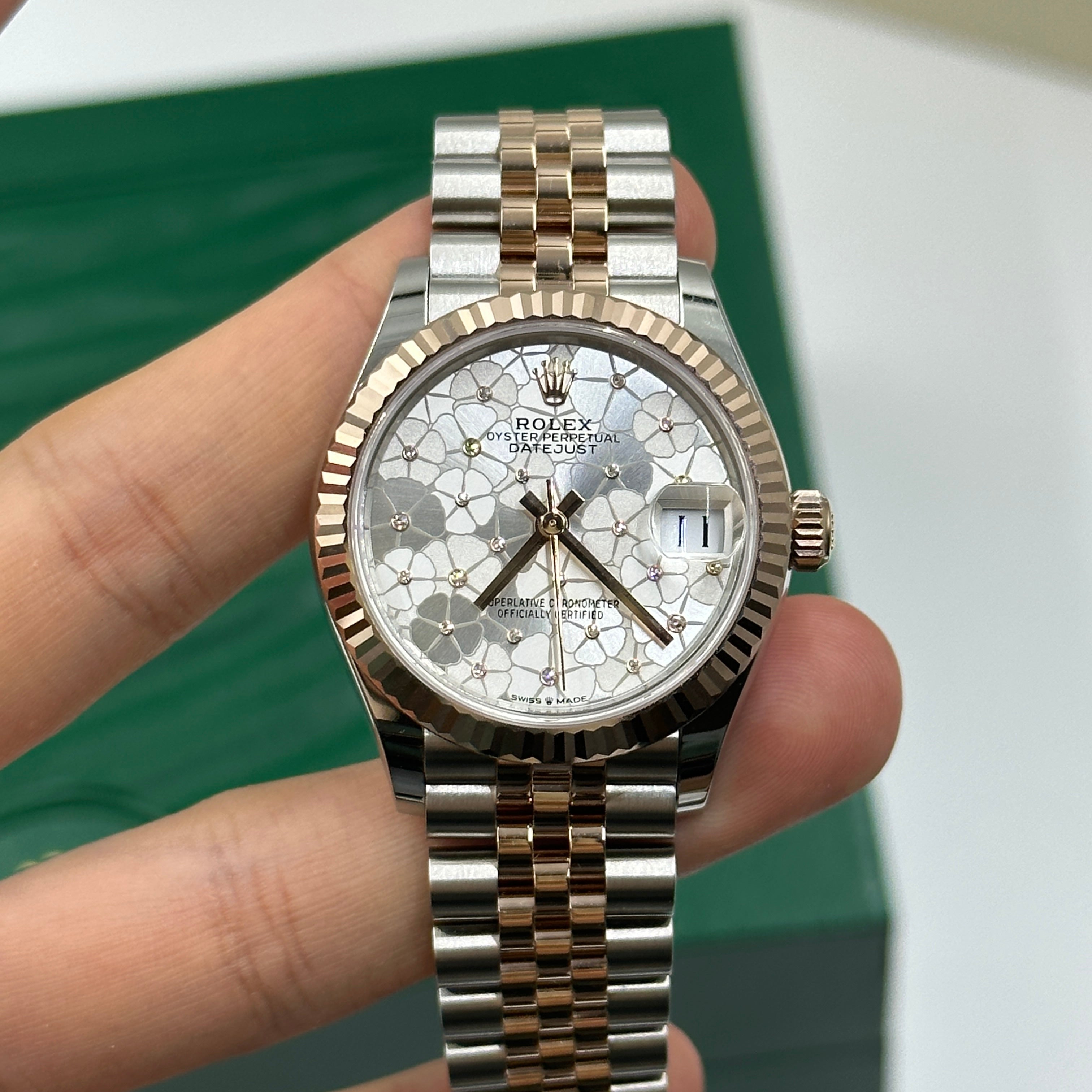 Rolex Datejust 31 278271 Silbernes Blumenjubiläum 2024
