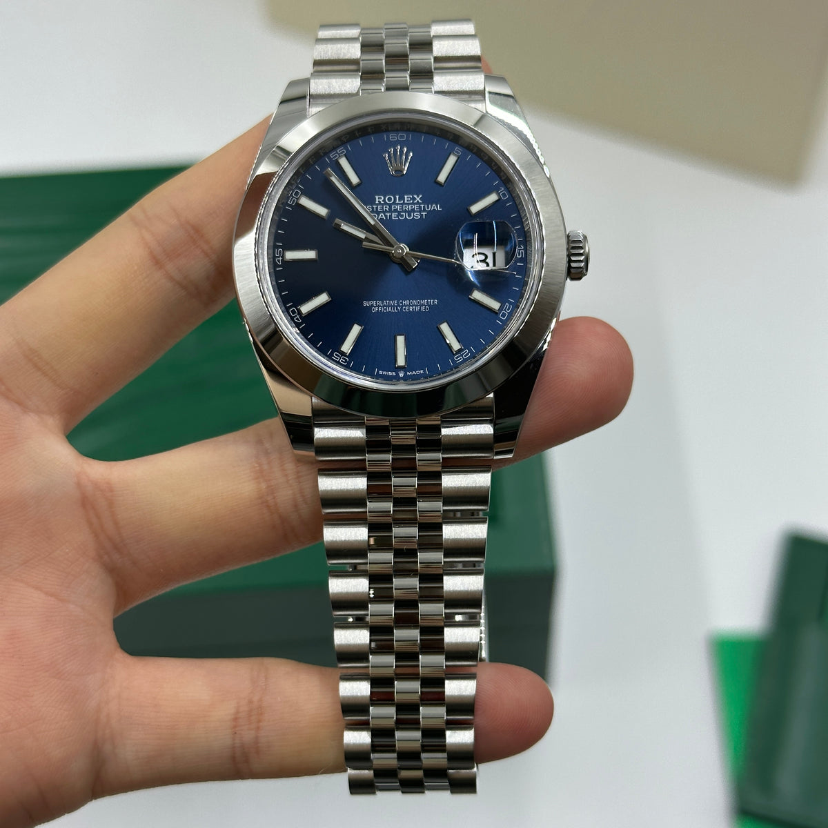 Rolex Datejust 41 126300 Blue Index Jubilee 2026