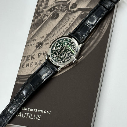 Patek Philippe Calatrava Engraved Black Dial Platinum Ref. 5088/100P-001  2022