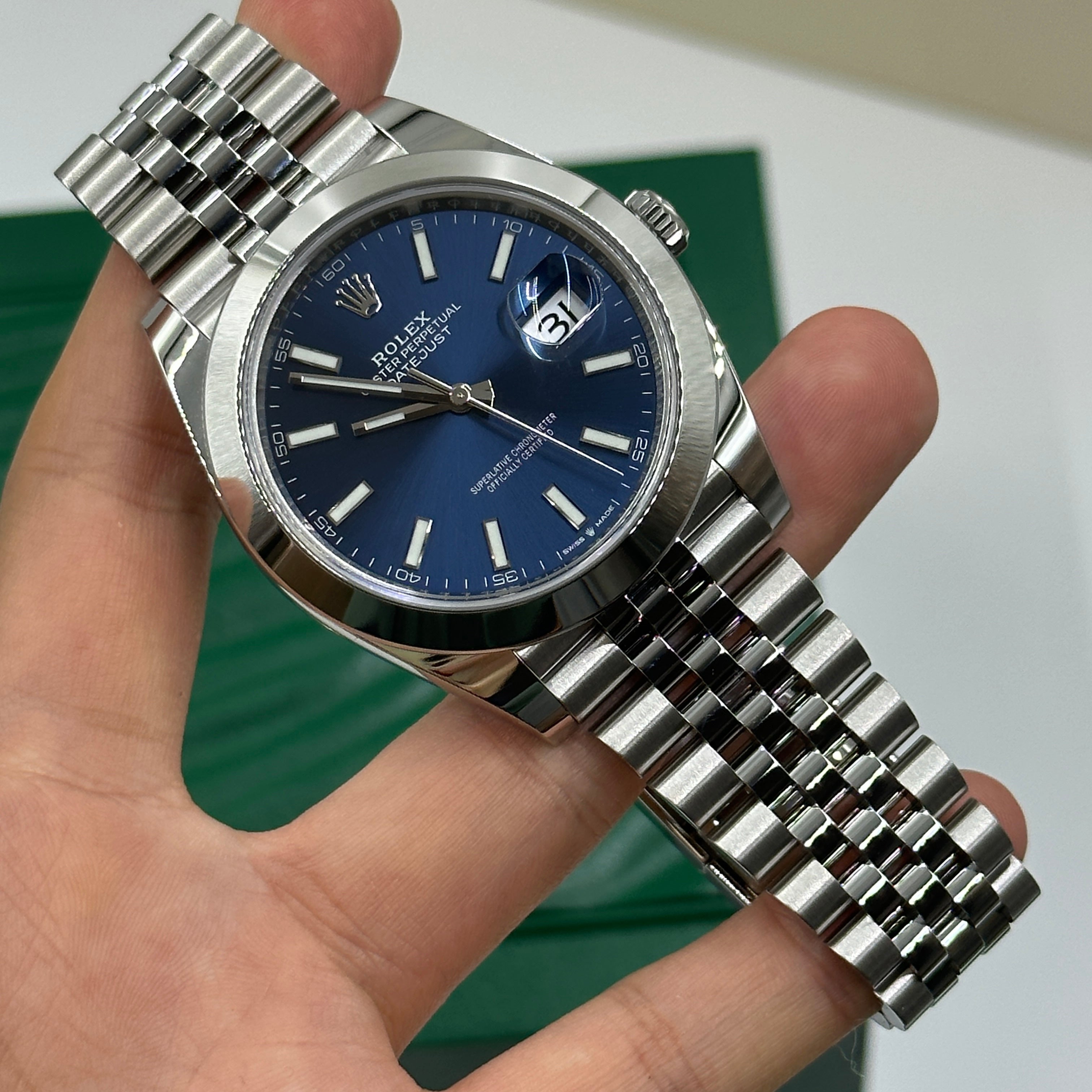 Rolex Datejust 41 126300 Blue Index Jubilee 2026