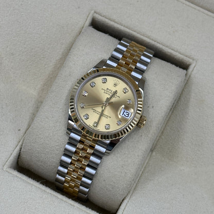 Rolex Datejust 31 278273g Champagne Diamond Jubilee 2025