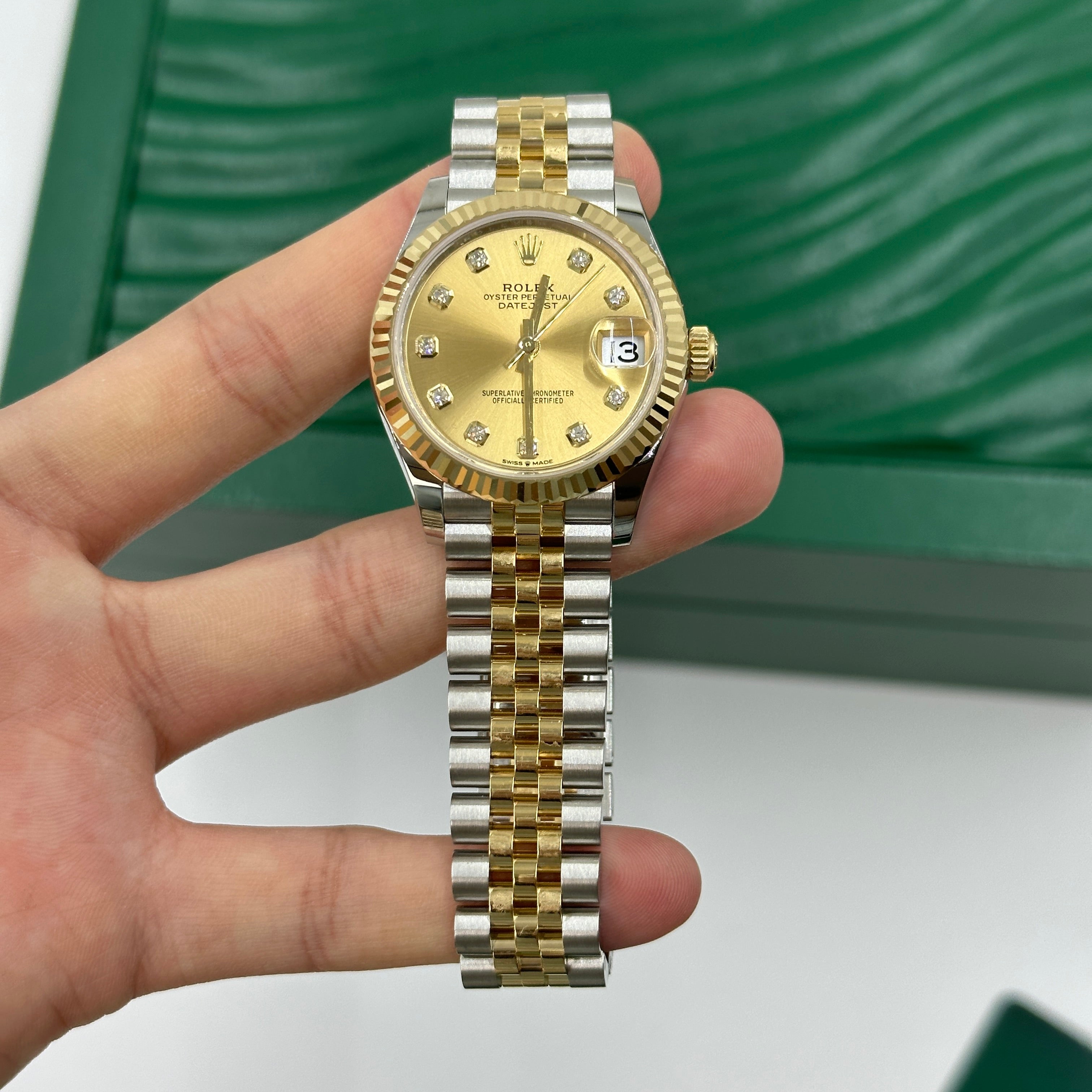Rolex Datejust 31 278273g Champagne Diamond Jubilee 2025