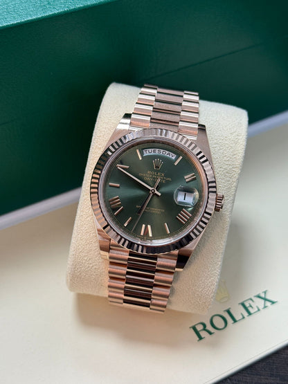 Rolex Day-Date 40MM 228235 Green Roman 2024