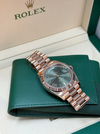 Rolex Day-Date 40MM 228235 Green Roman 2024