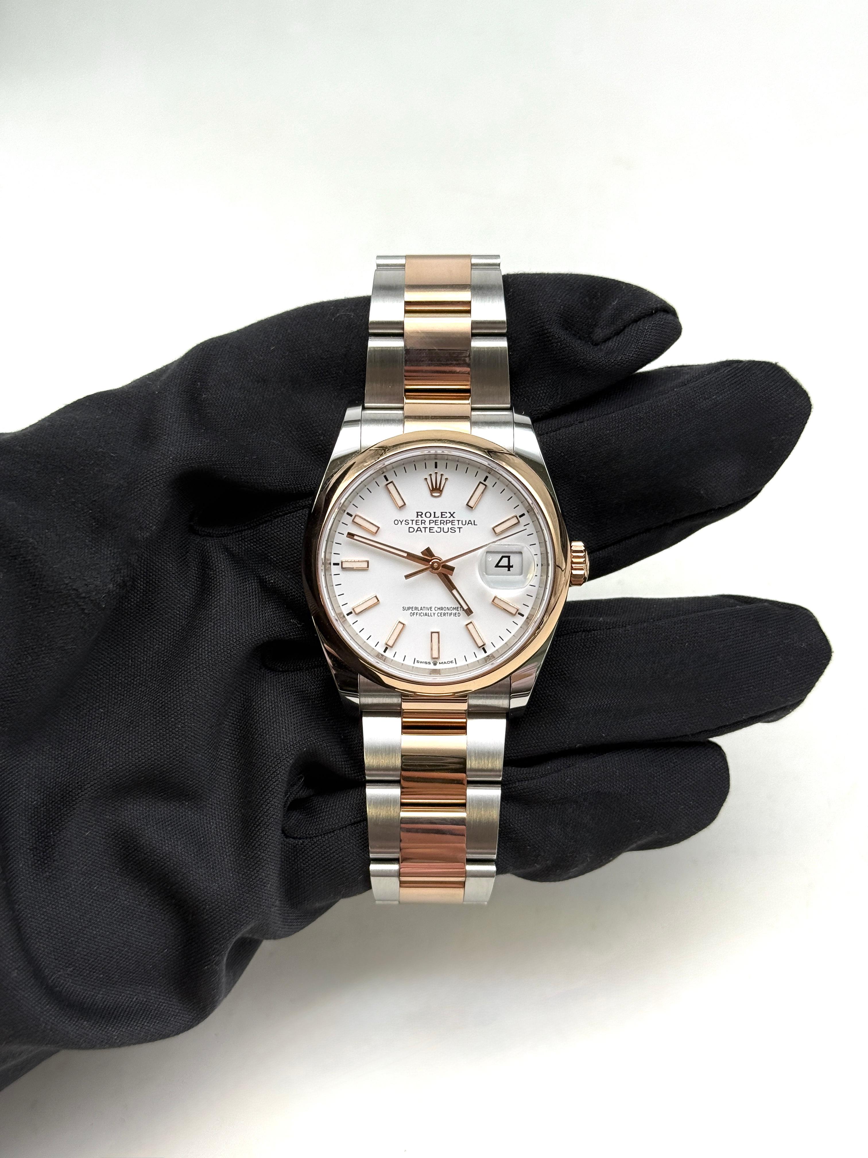 Rolex Datejust 36mm 126201 White Index OYS