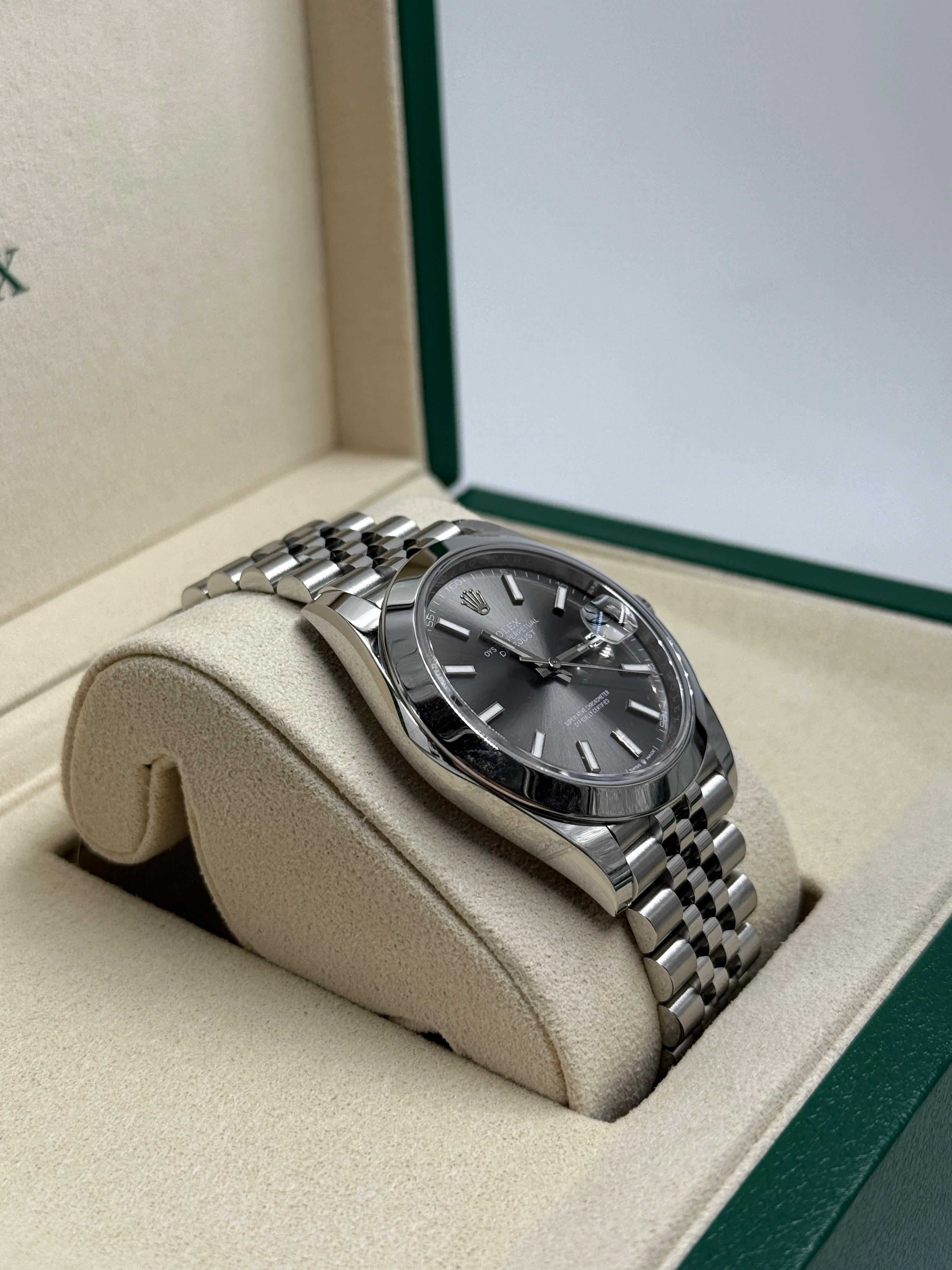 Rolex Datejust 41 126300 Schwarzer Index Jubilee 2025