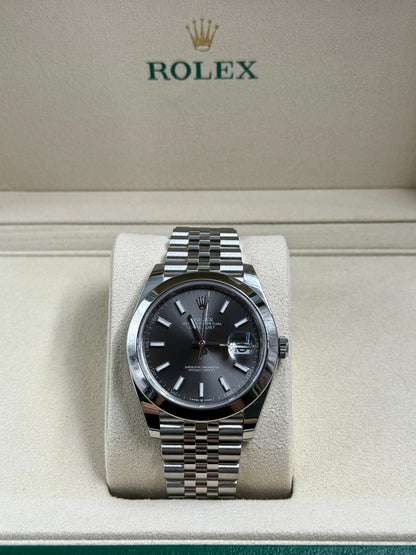 Rolex Datejust 41 126300 Schwarzer Index Jubilee 2025