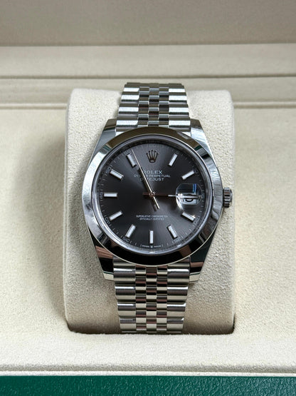 Rolex Datejust 41 126300 Schwarzer Index Jubilee 2025