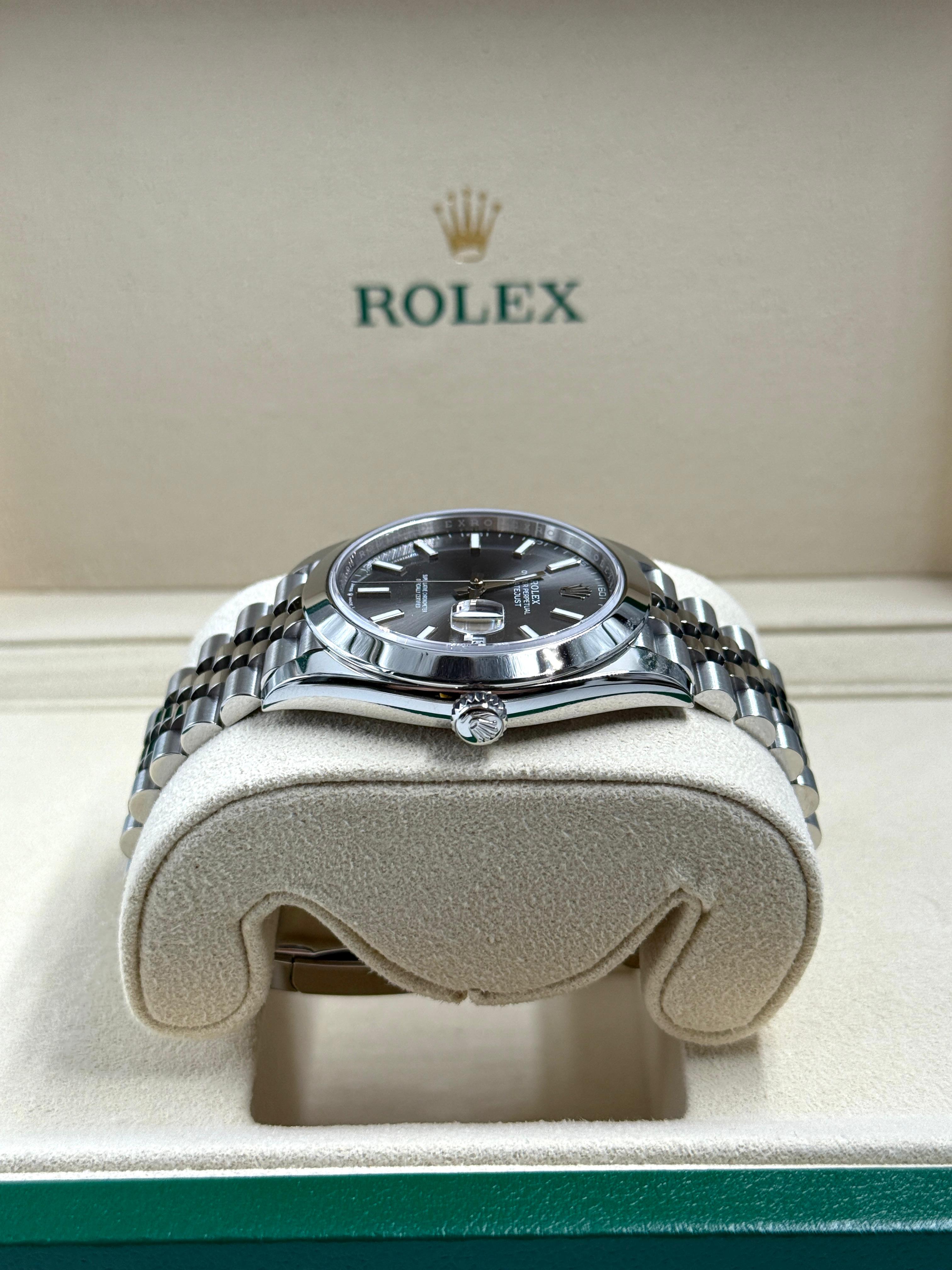 Rolex Datejust 41 126300 Schwarzer Index Jubilee 2025