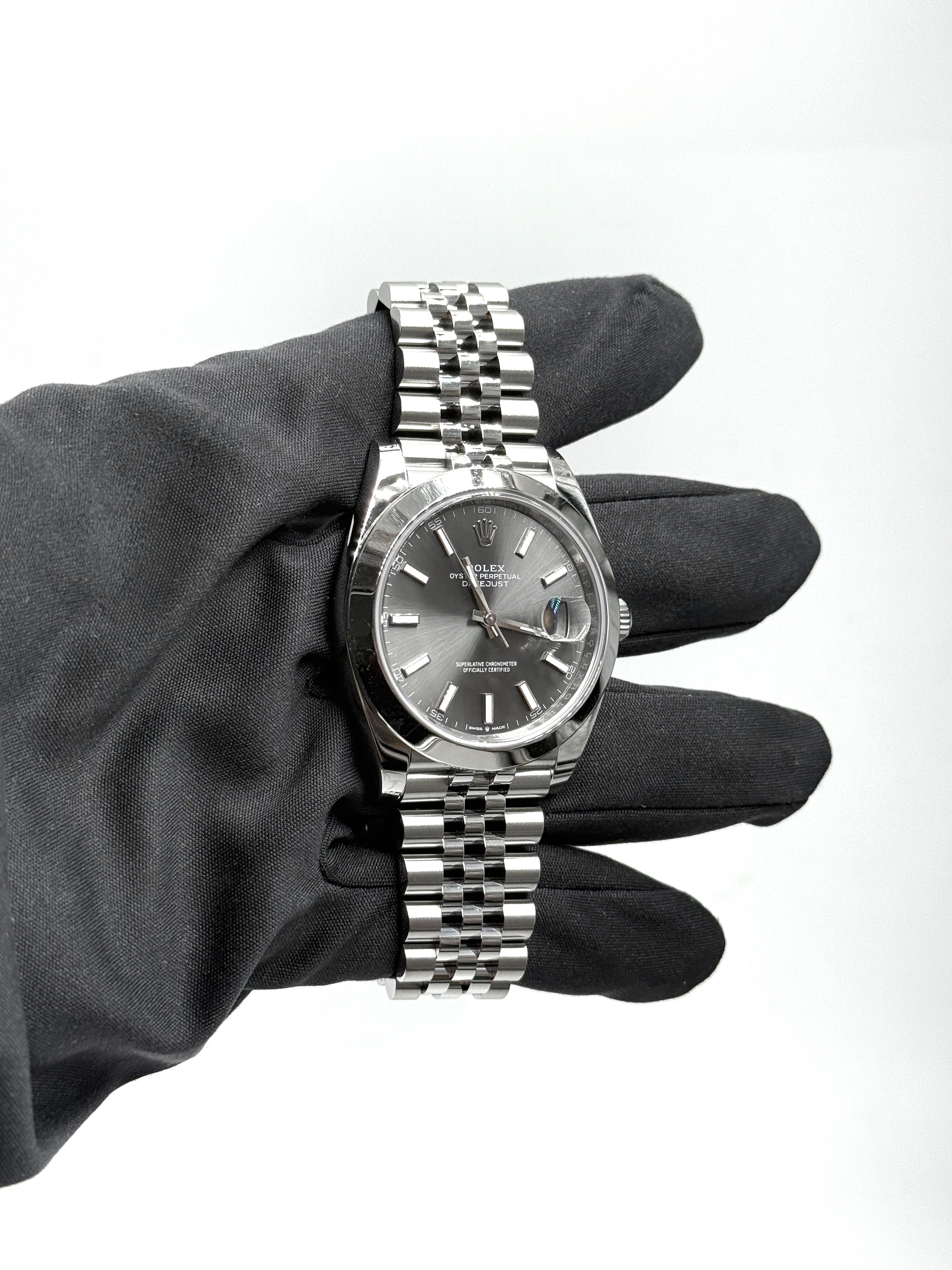 Rolex Datejust 41 126300 Schwarzer Index Jubilee 2025