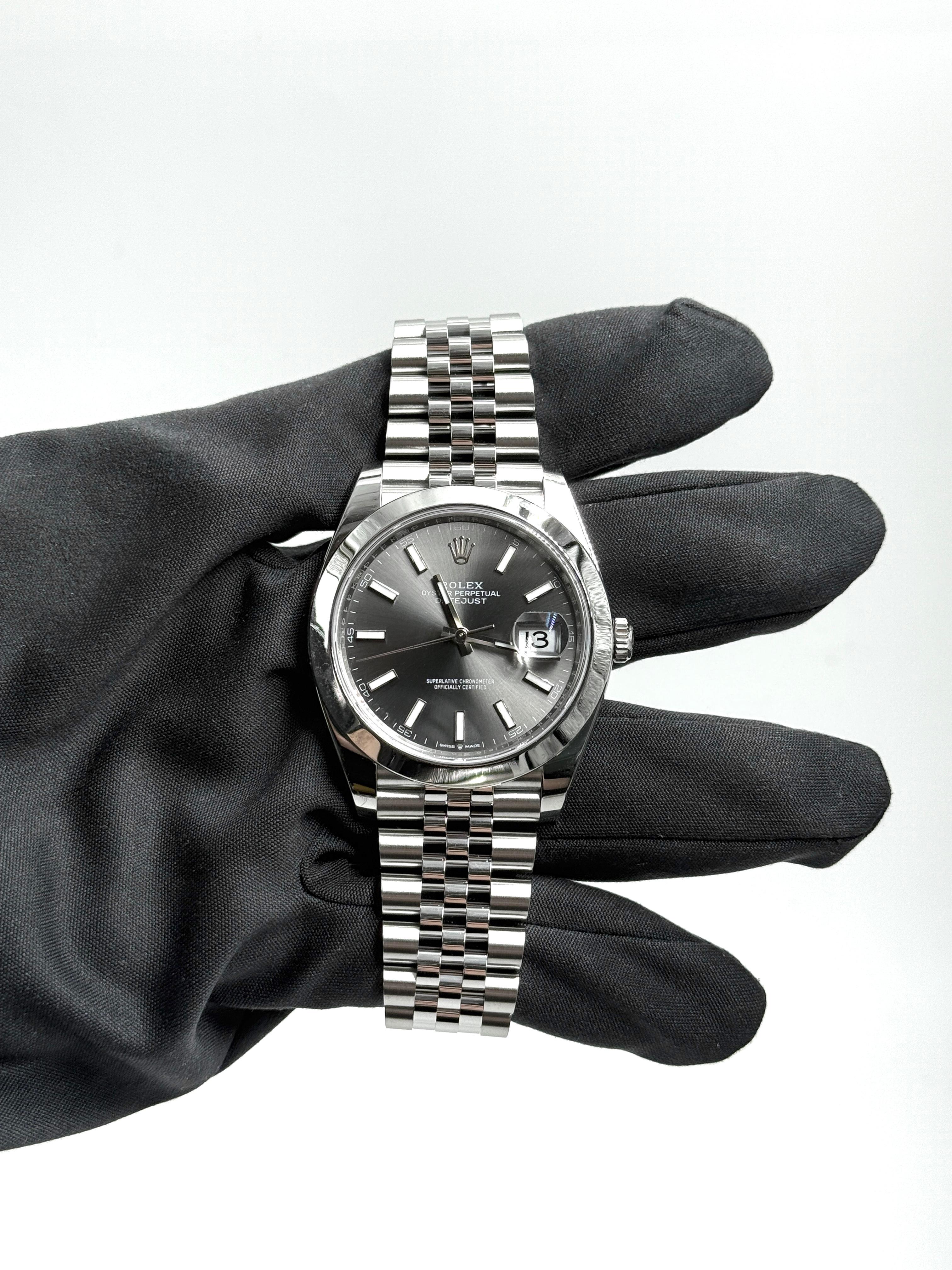 Rolex Datejust 41 126300 Schwarzer Index Jubilee 2025