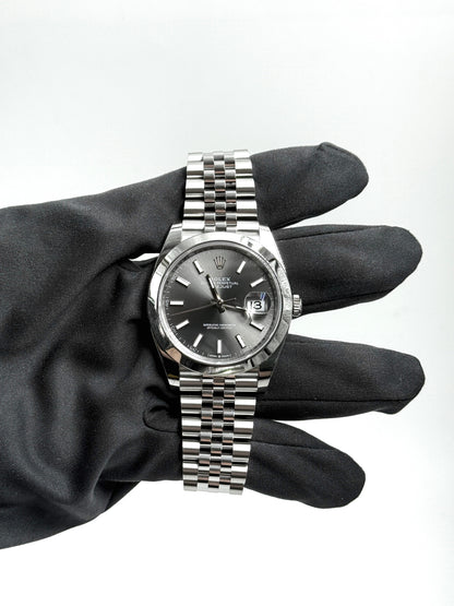 Rolex Datejust 41 126300 Schwarzer Index Jubilee 2025