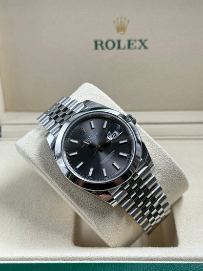Rolex Datejust 41 126300 Schwarzer Index Jubilee 2025