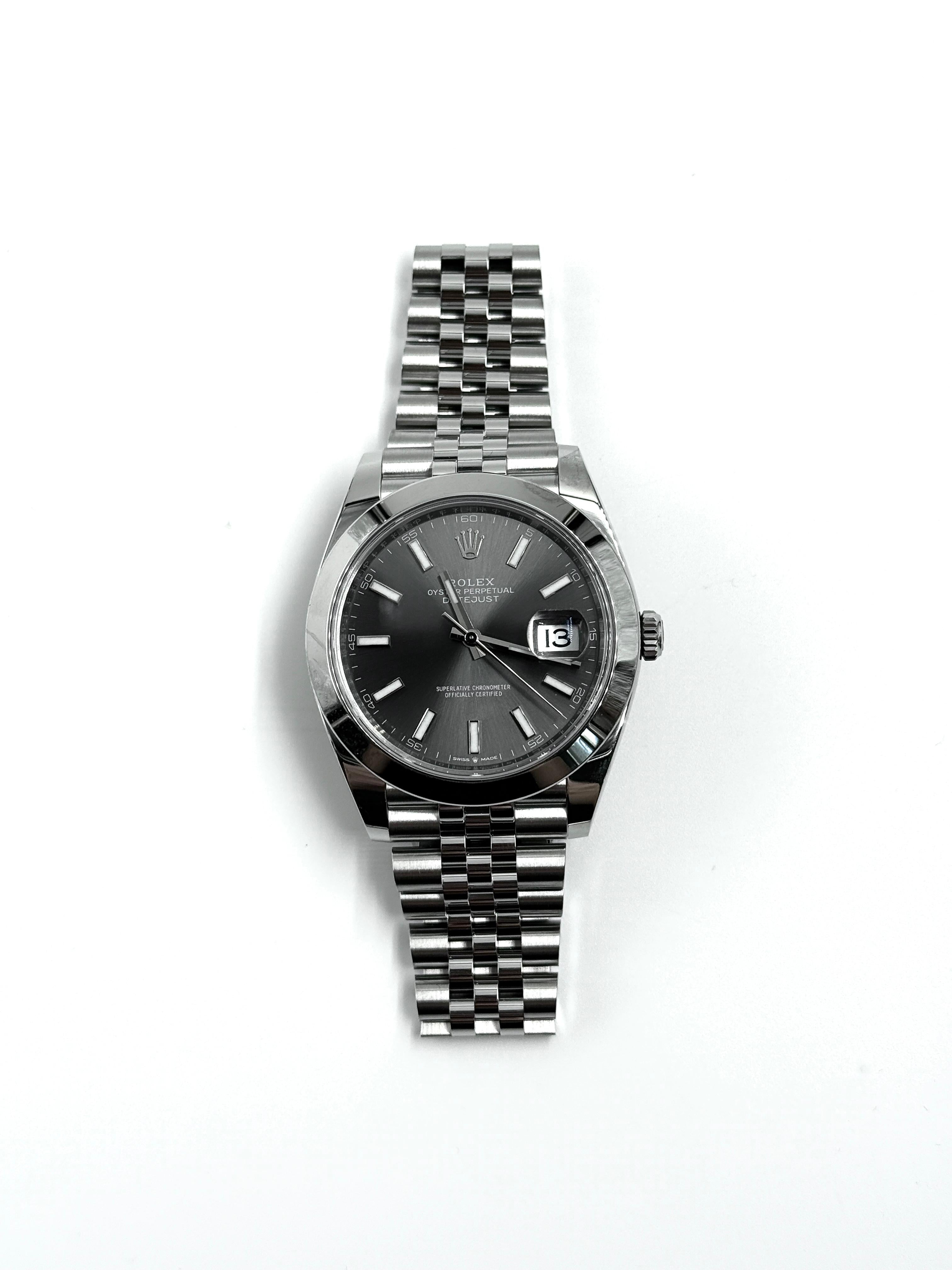 Rolex Datejust 41 126300 Schwarzer Index Jubilee 2025
