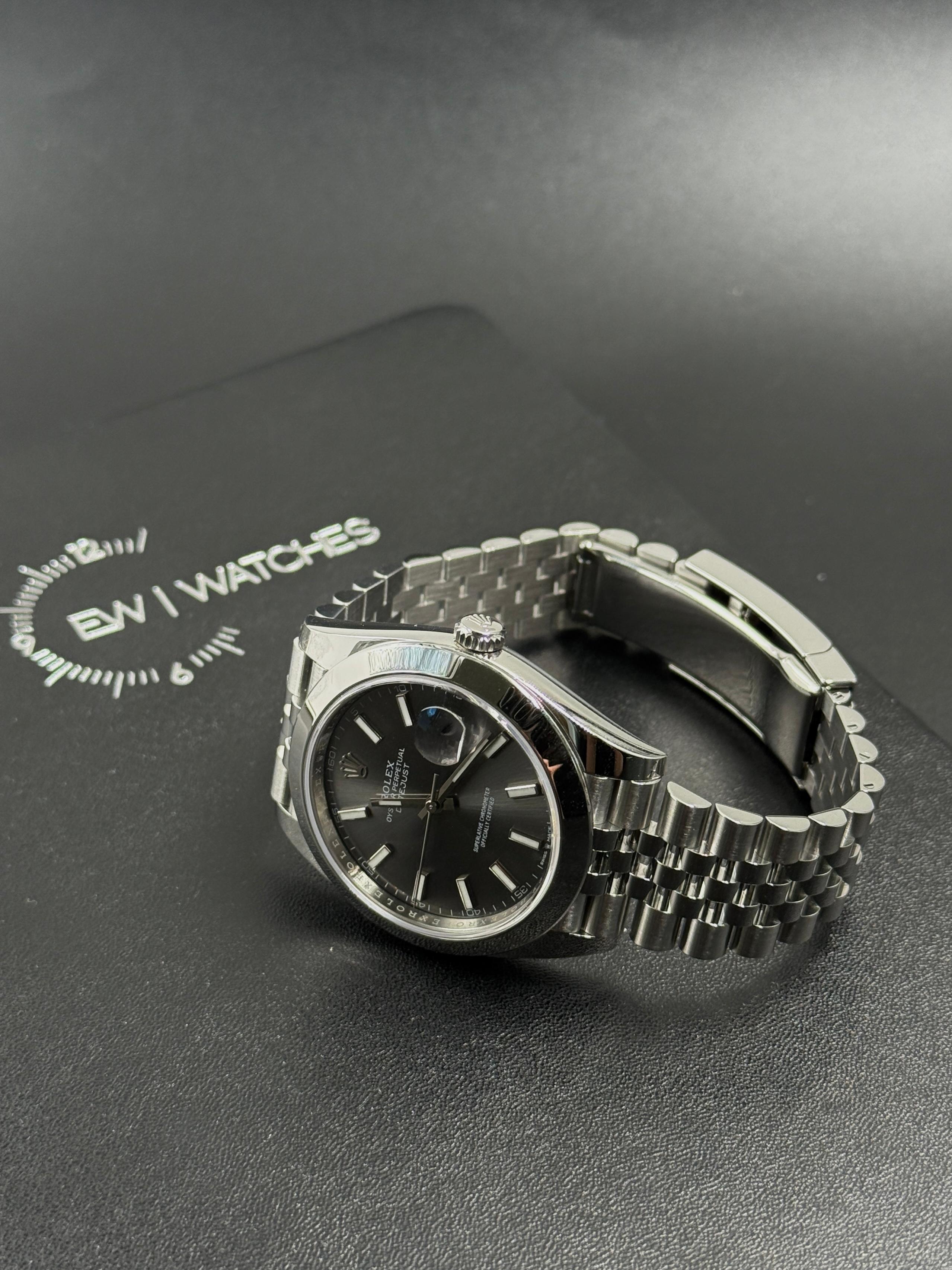 Rolex Datejust 41 126300 Schwarzer Index Jubilee 2025