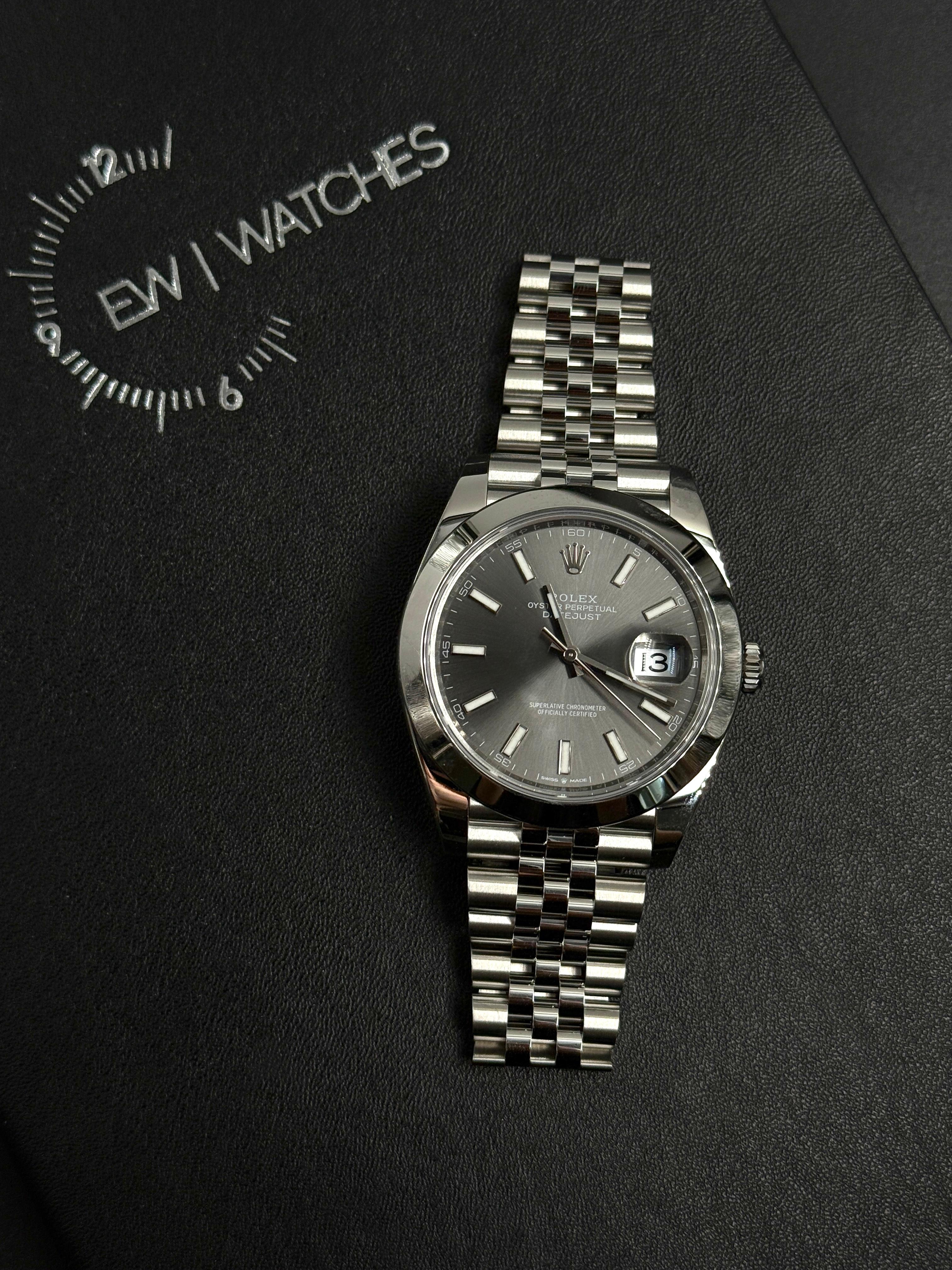Rolex Datejust 41 126300 Schwarzer Index Jubilee 2025
