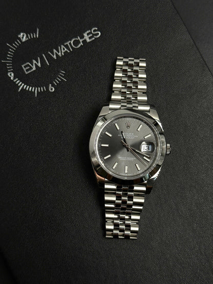 Rolex Datejust 41 126300 Schwarzer Index Jubilee 2025