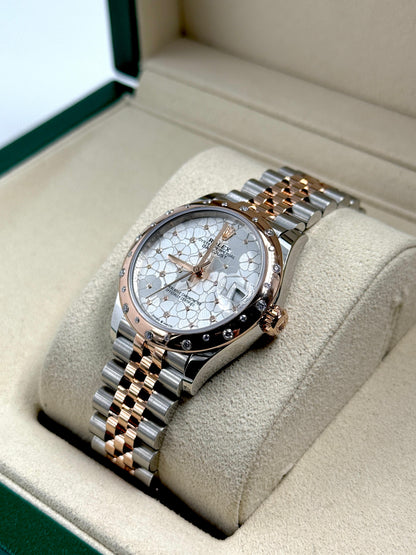 Rolex Datejust 31 278341RBR  Silver Flower Jubilee