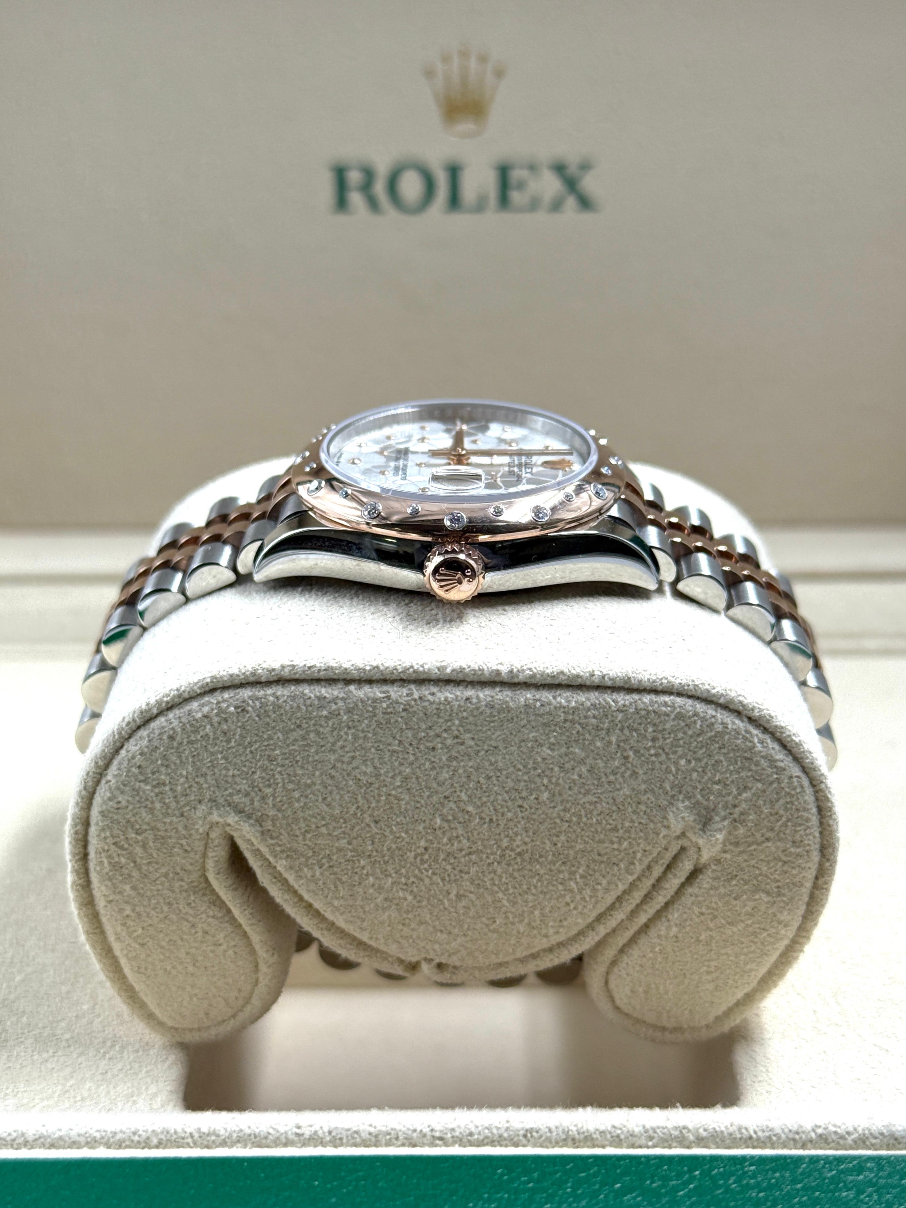 Rolex Datejust 31 278341RBR  Silver Flower Jubilee