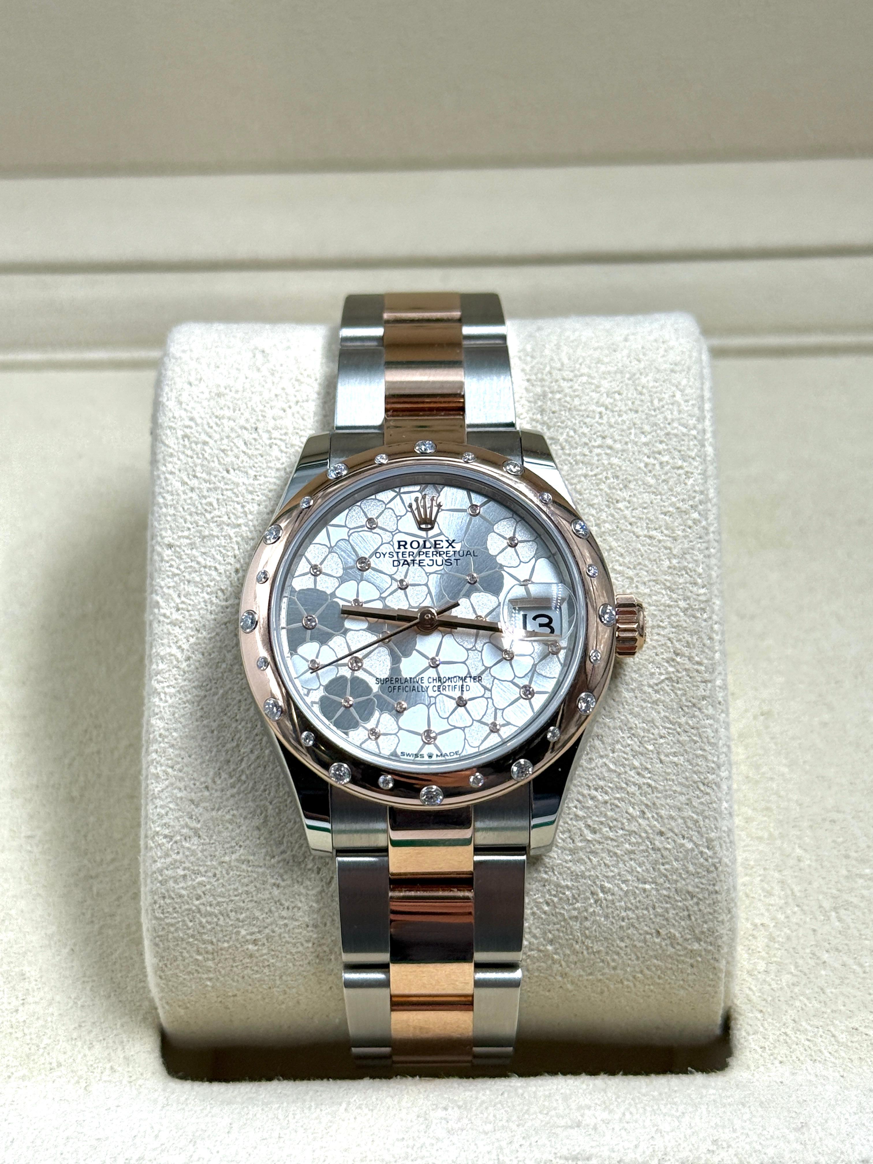 Rolex Datejust 31 278341RBR Silver Flower Oyster 2025