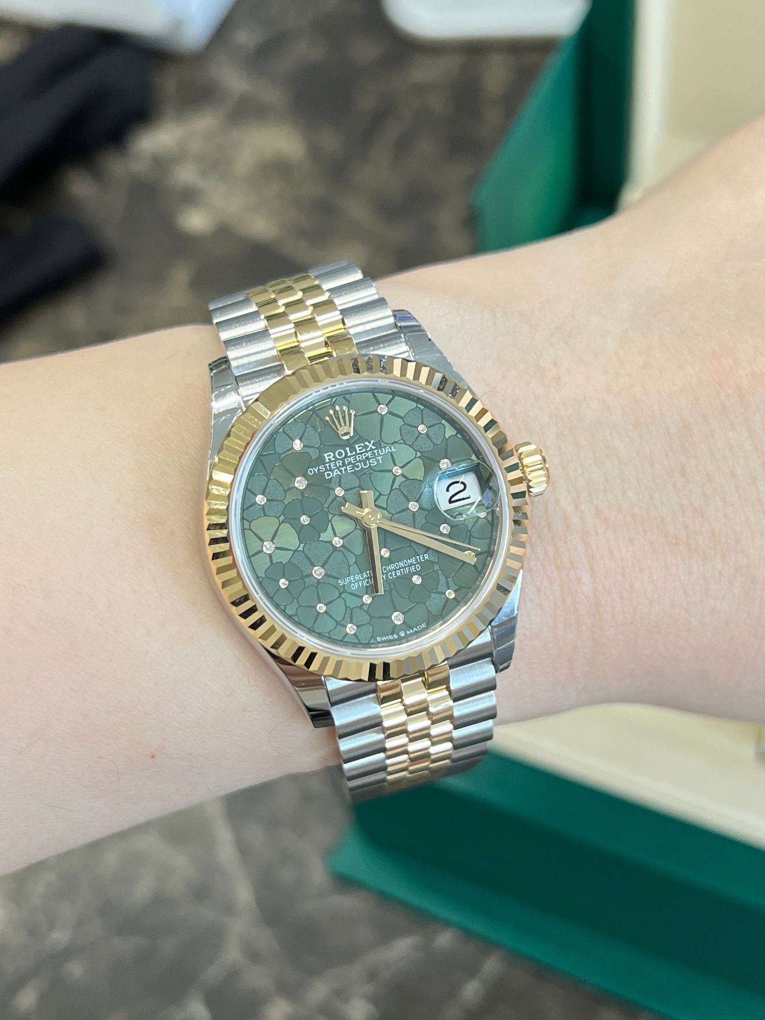 Rolex Datejust 31 278273 Grünes Blumenjubiläum 2025