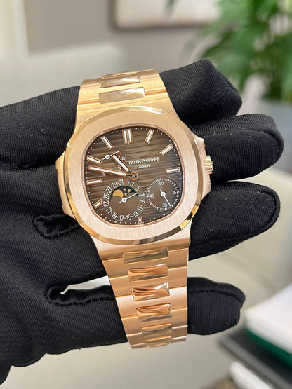Patek Philippe 5712/1R-001 Nautilus Rose Gold / Brown